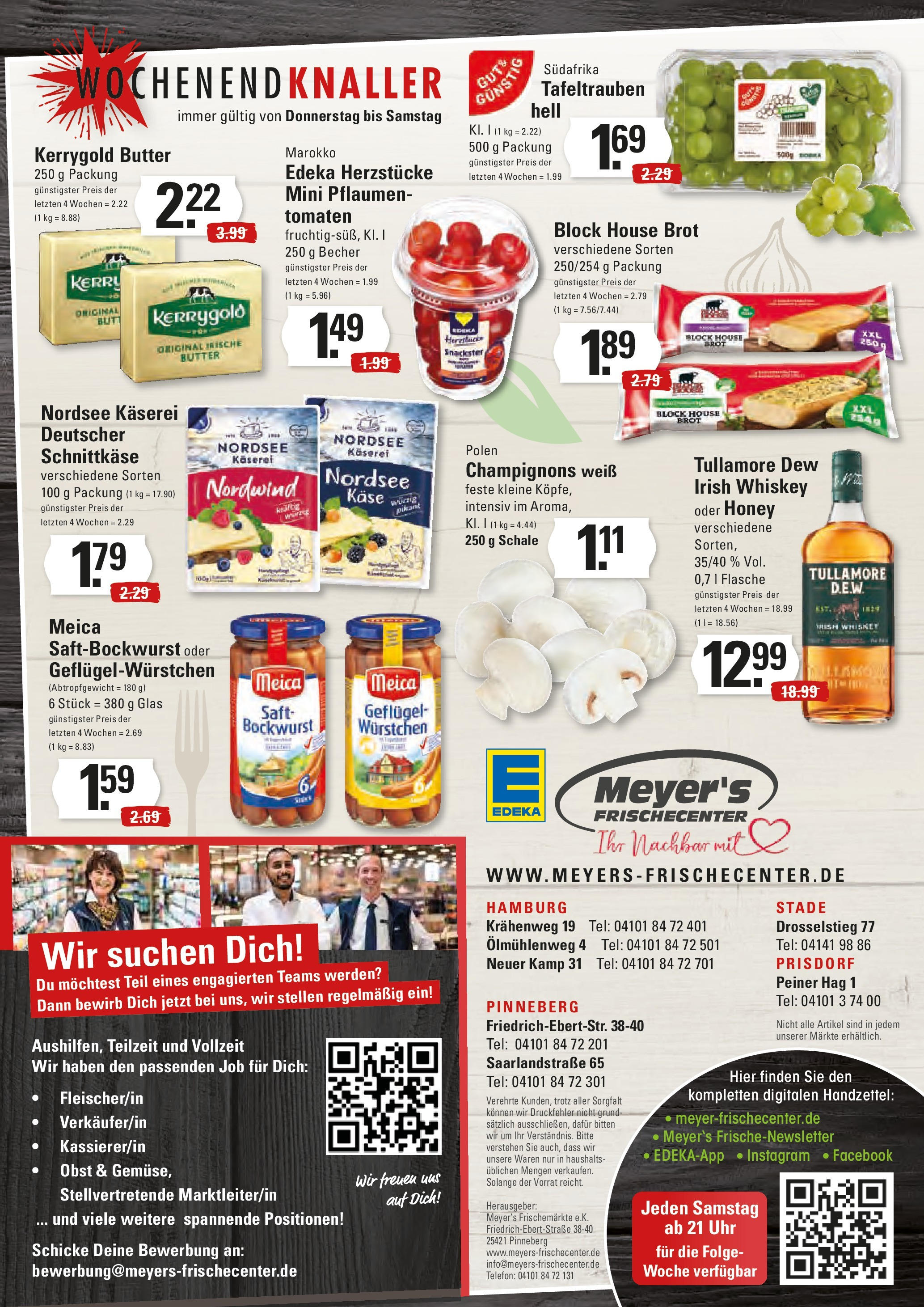 Edeka - EDEKA: Wochenangebote (ab 09.03.2025) » Angebote Online | Seite: 16 | Produkte: Bockwurst, Butter, Meica, Whiskey