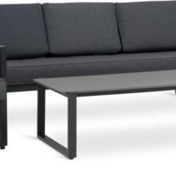 JYSK Set terasă VONGE 5 pers uscare rapidă negru