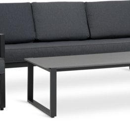 JYSK Set terasă VONGE 5 pers uscare rapidă negru