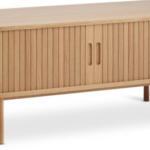 JYSK JYSK Comodă TV LYNGVIG 120cm 2 uși tambur stejar