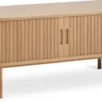 JYSK JYSK Comodă TV LYNGVIG 120cm 2 uși tambur stejar natur