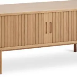 JYSK Comodă TV LYNGVIG 120cm 2 uși tambur stejar natur