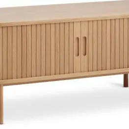 JYSK Comodă TV LYNGVIG 120cm 2 uși tambur stejar natur