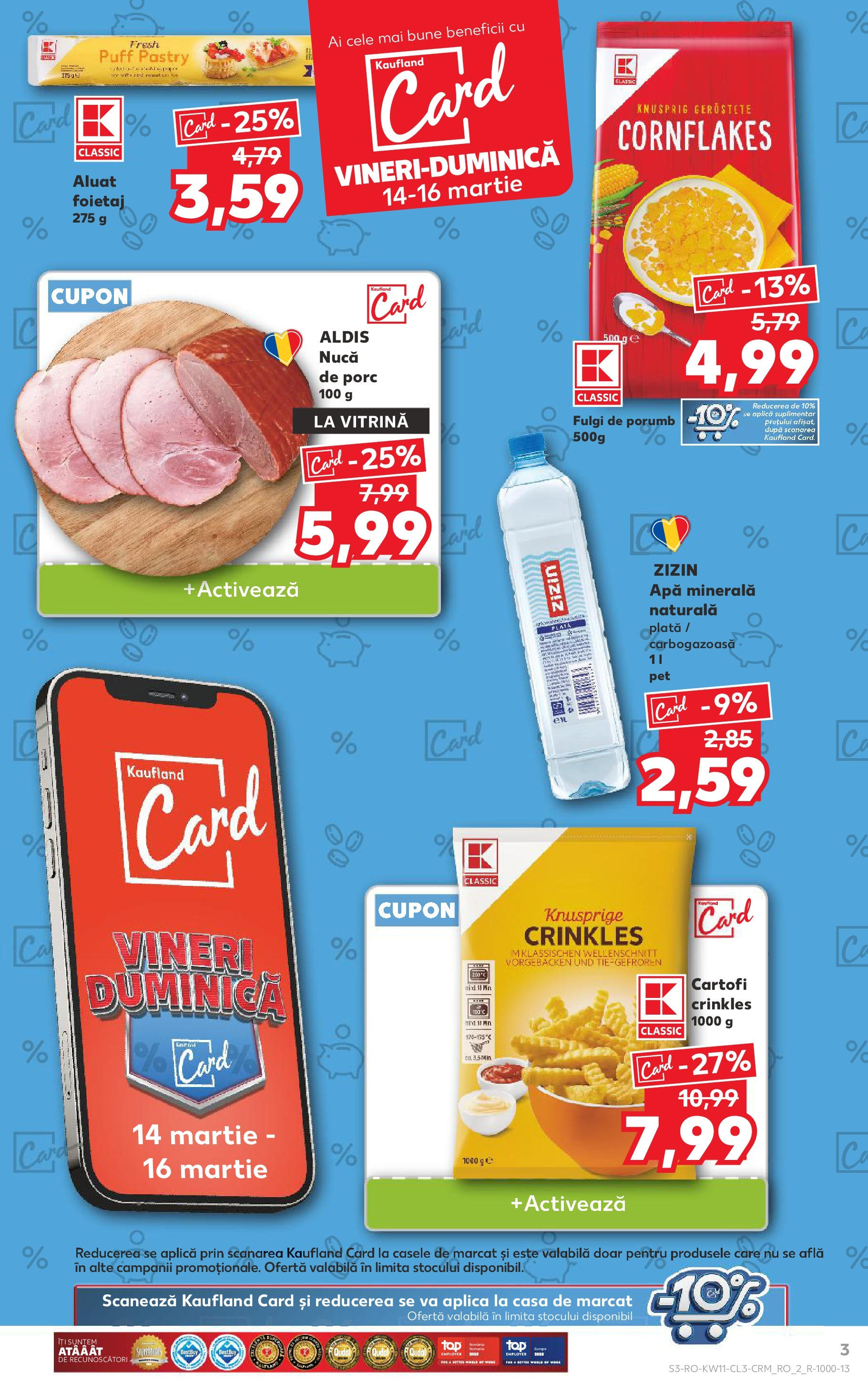 Catalog Kaufland - Bucureşti 14.03.2025 - Revista si Oferta | Pagină: 3 | Produse: Yazı tahtası kalemi, Vitrină, Fulgi, Cartofi