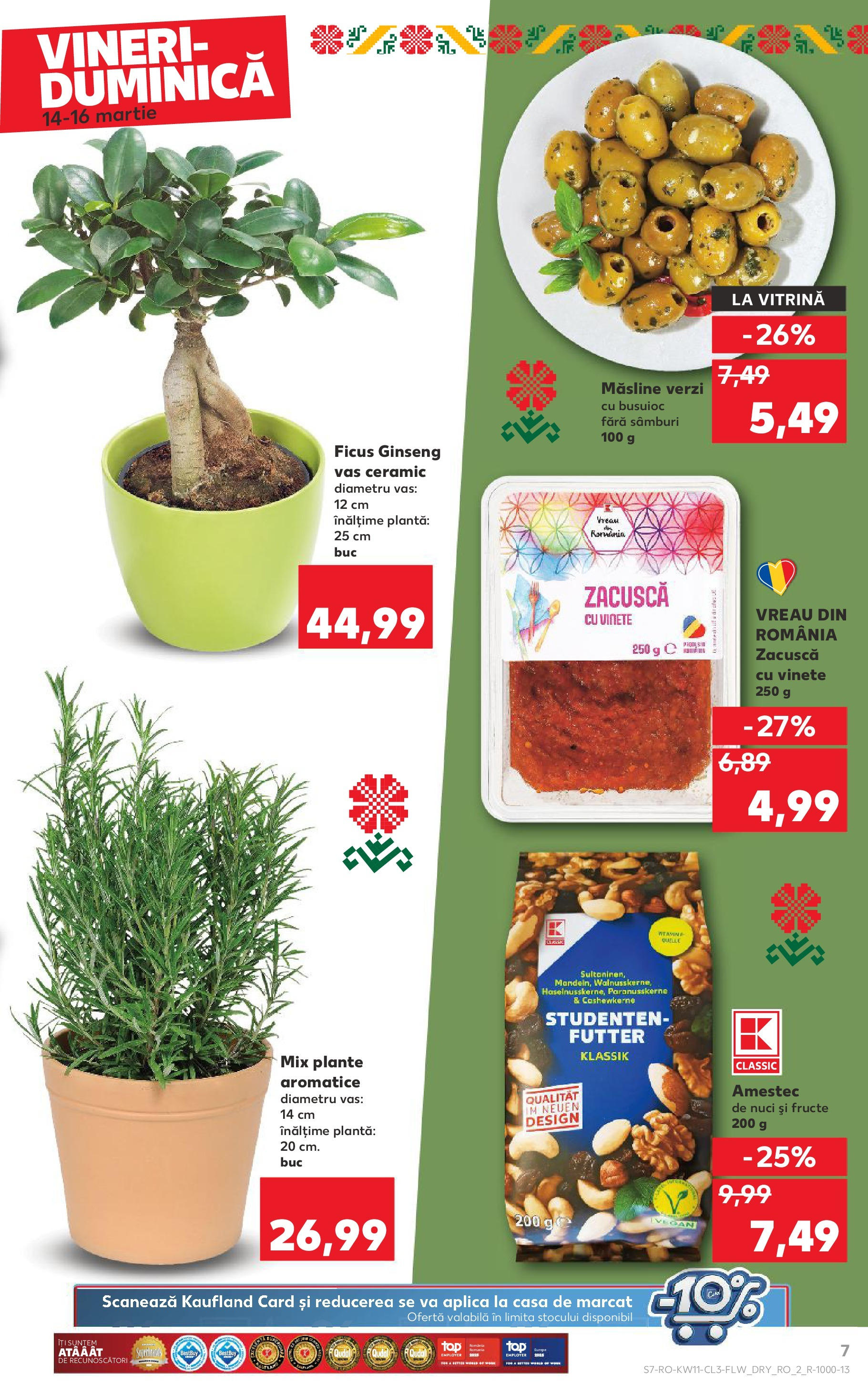 Catalog Kaufland - Bucureşti 14.03.2025 - Revista si Oferta | Pagină: 7 | Produse: Vitrină, Nuci, Zacuscă, Fructe