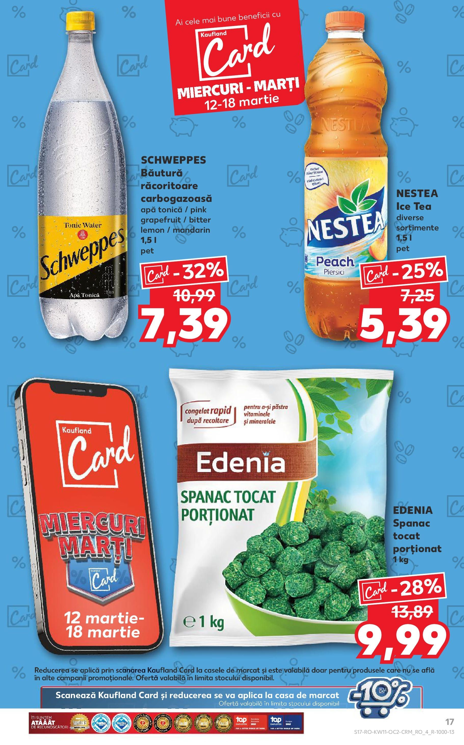 Catalog Kaufland - Bucureşti 12.03.2025 - Revista si Oferta | Pagină: 17 | Produse: Ice tea, Apă