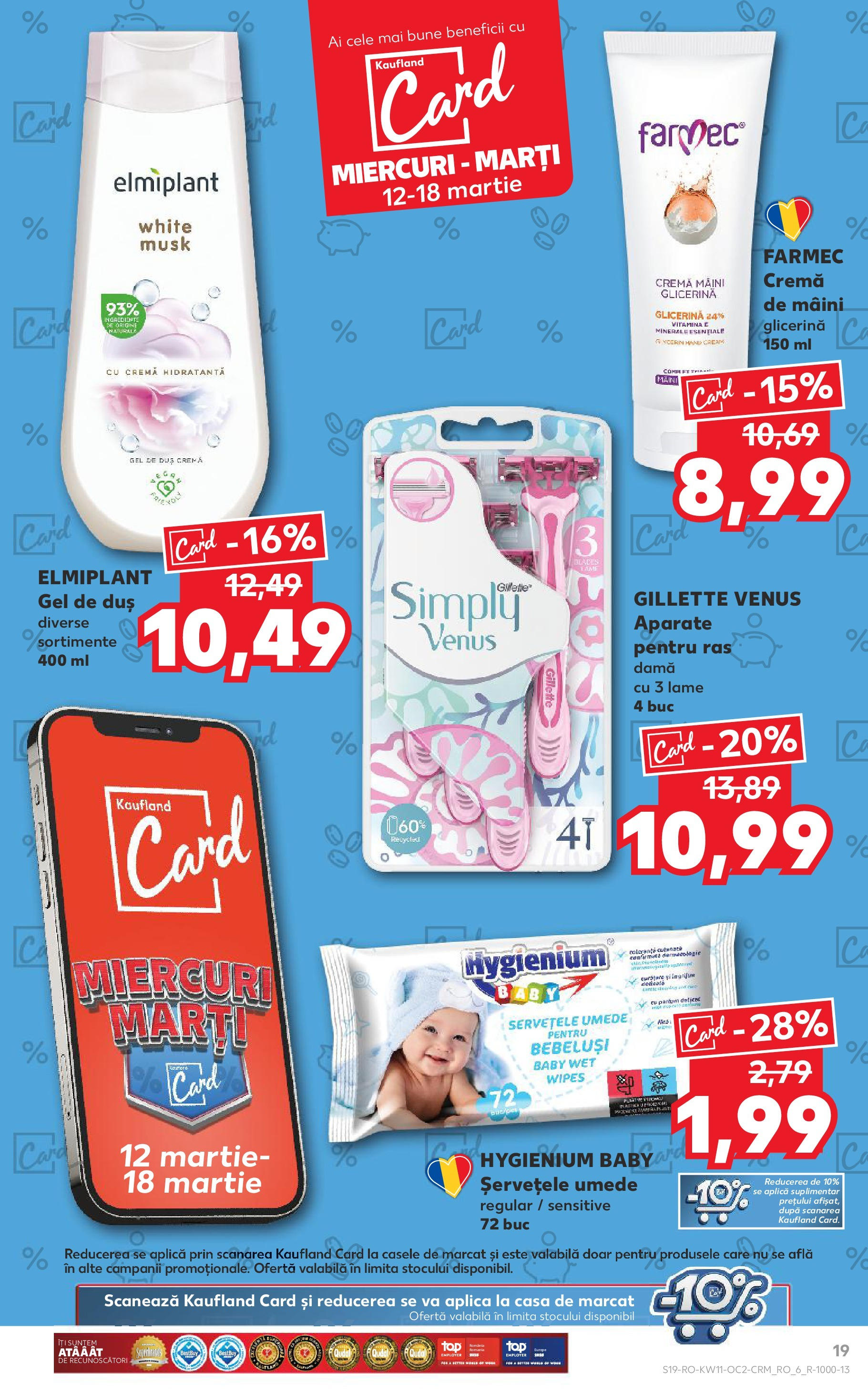 Catalog Kaufland - Bucureşti 12.03.2025 - Revista si Oferta | Pagină: 19 | Produse: Duș, Cremă, Gel de duș, Șervețele umede