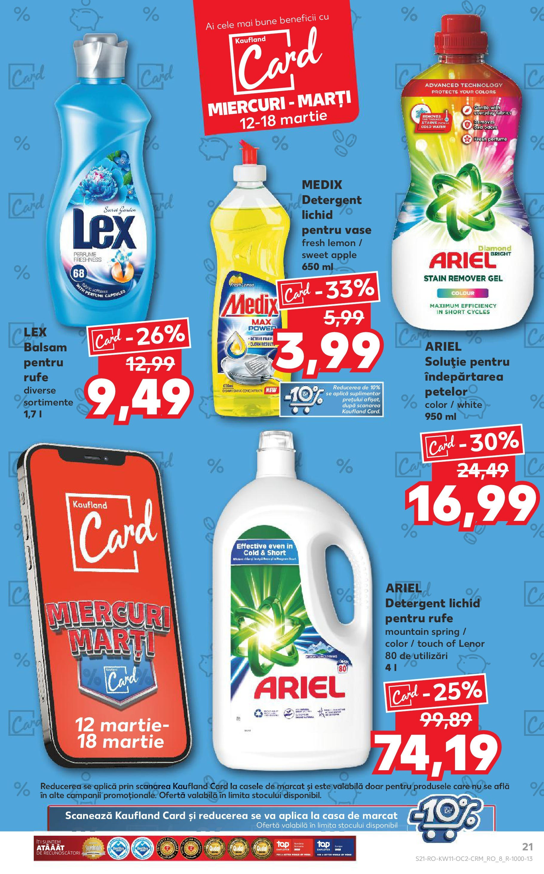 Catalog Kaufland - Bucureşti 12.03.2025 - Revista si Oferta | Pagină: 21 | Produse: Balsam, Apple, Detergent, Apă