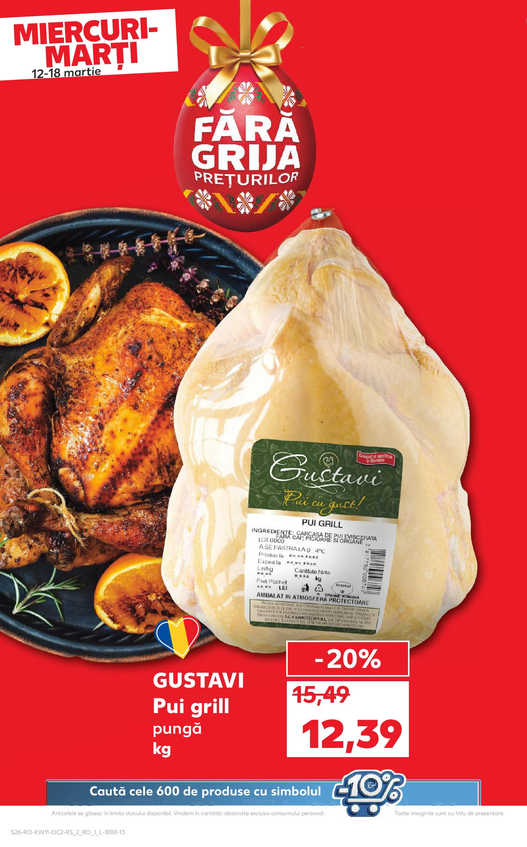 Catalog Kaufland - Bucureşti 12.03.2025 - Revista si Oferta | Pagină: 26 | Produse: Pungă, Grill