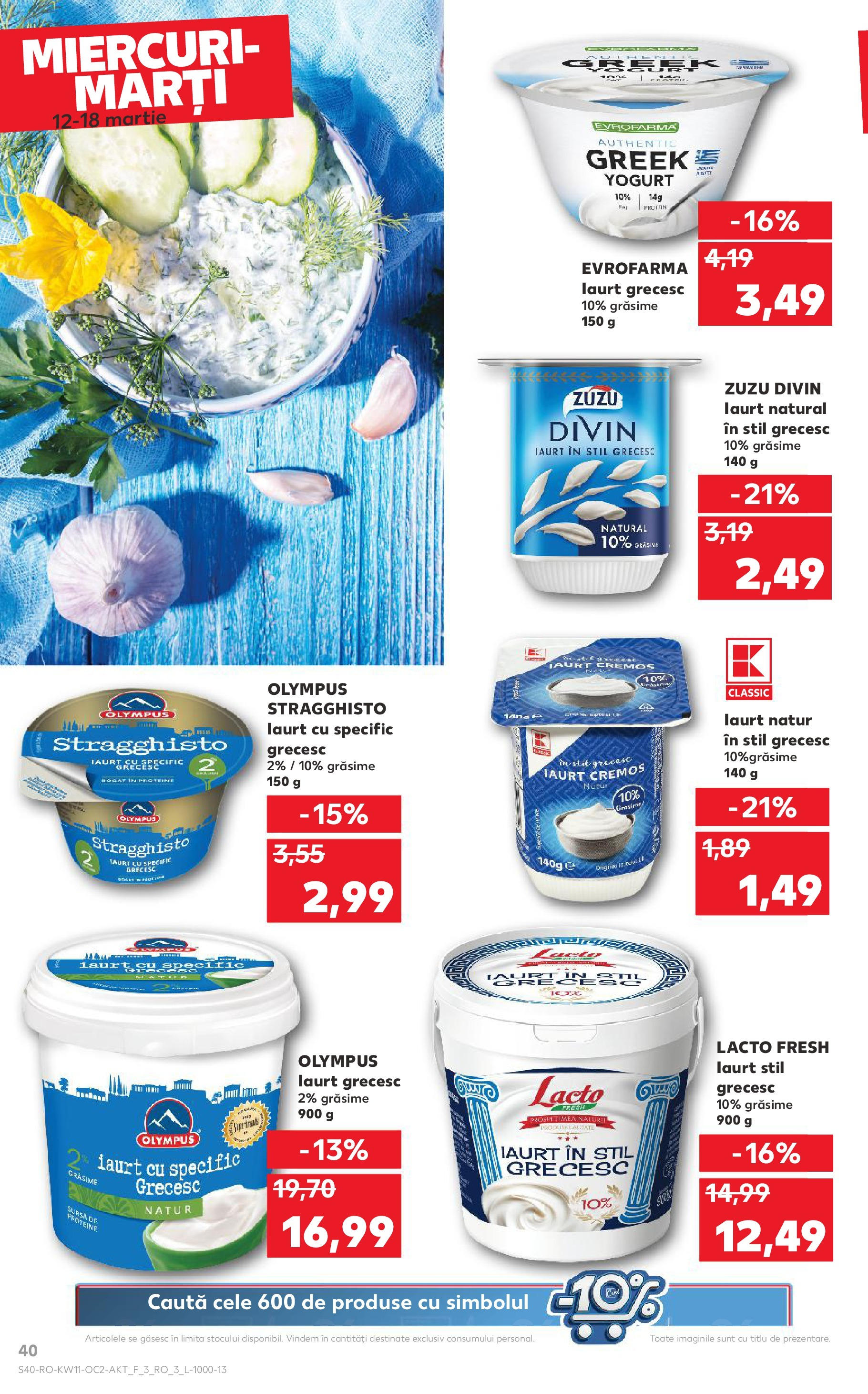 Catalog Kaufland - Bucureşti 12.03.2025 - Revista si Oferta | Pagină: 40 | Produse: Iaurt