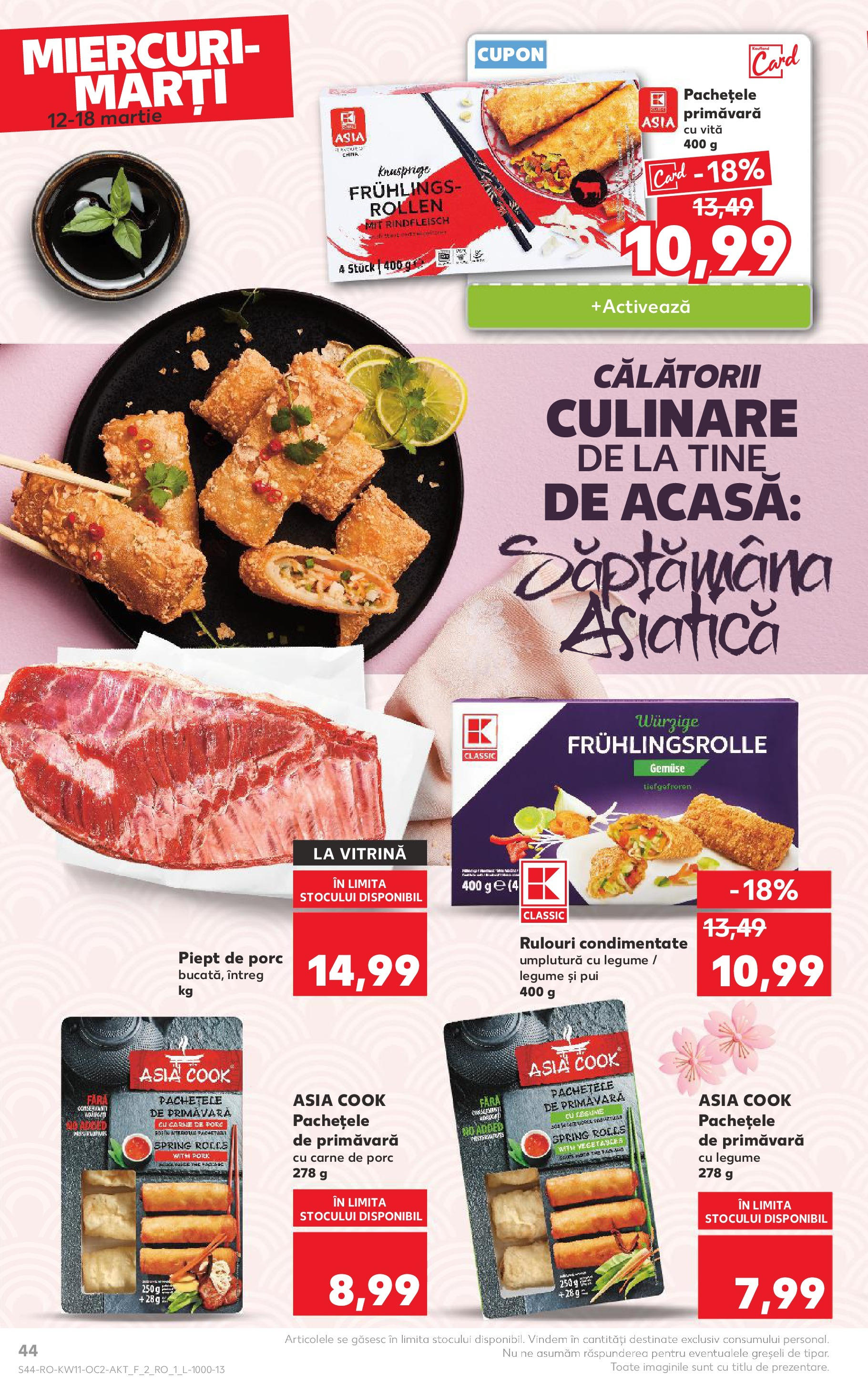 Catalog Kaufland - Bucureşti 12.03.2025 - Revista si Oferta | Pagină: 44 | Produse: Vitrină, Legume