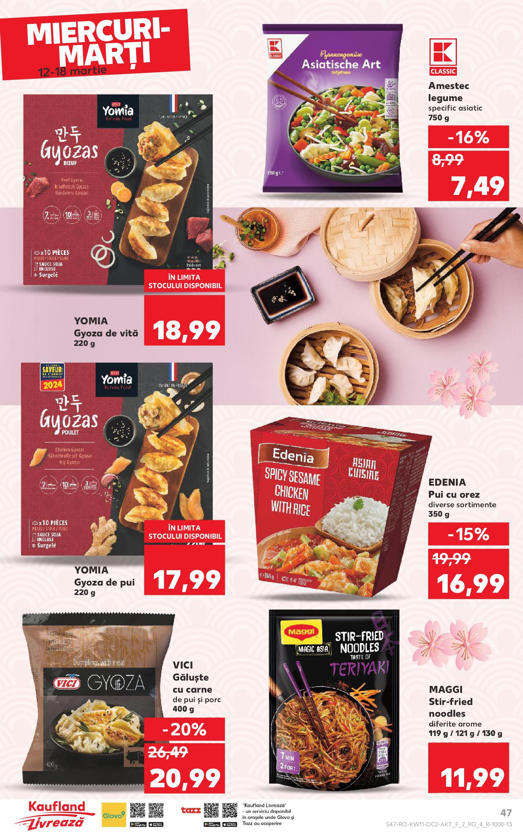 Catalog Kaufland - Bucureşti 12.03.2025 - Revista si Oferta | Pagină: 47 | Produse: Orez, Noodles, Legume