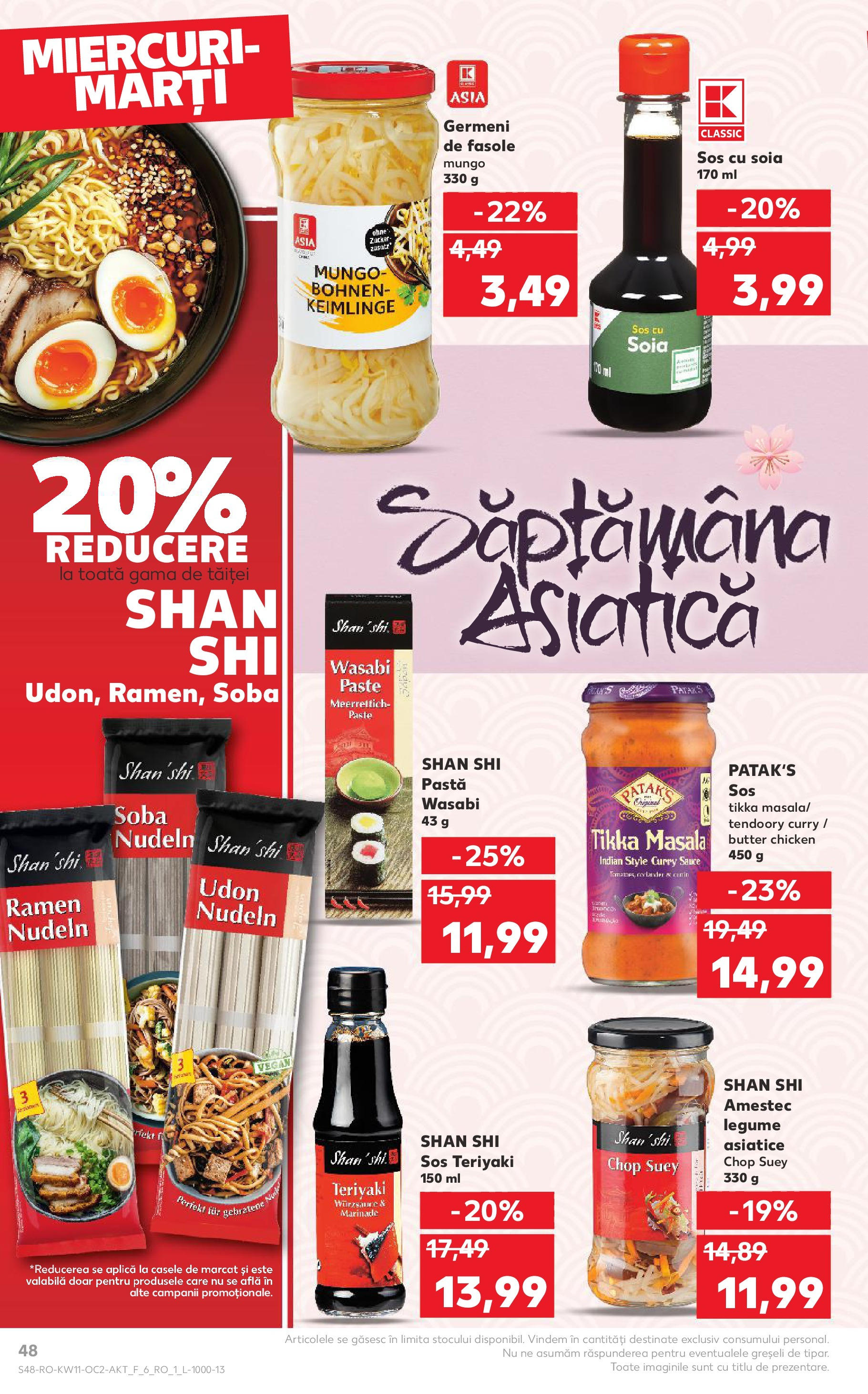 Catalog Kaufland - Bucureşti 12.03.2025 - Revista si Oferta | Pagină: 48 | Produse: Delgeç, Sobă, Paste, Legume