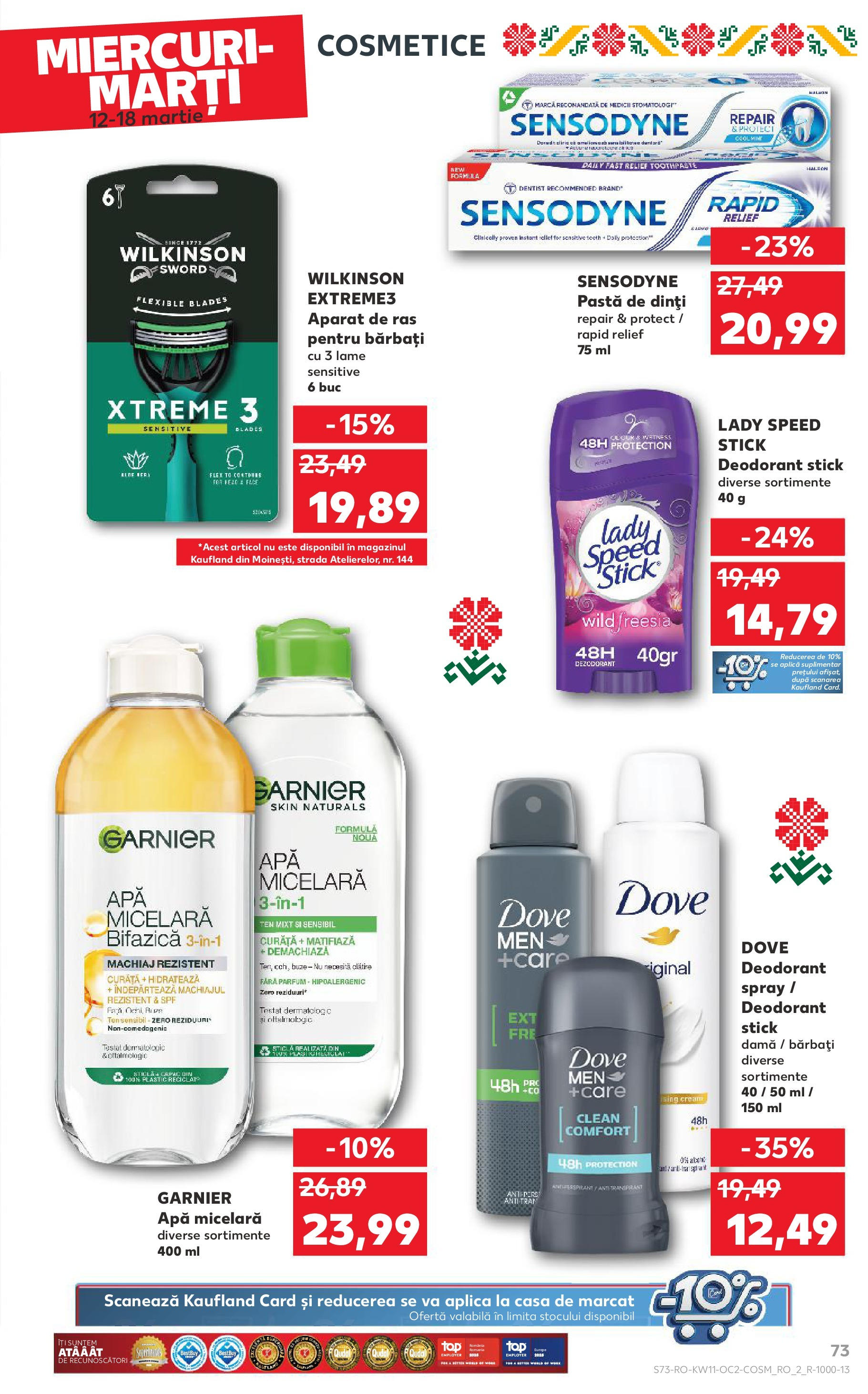 Catalog Kaufland - Bucureşti 12.03.2025 - Revista si Oferta | Pagină: 73 | Produse: Pomelo, Aparat De Ras, Apă micelară, Deodorant