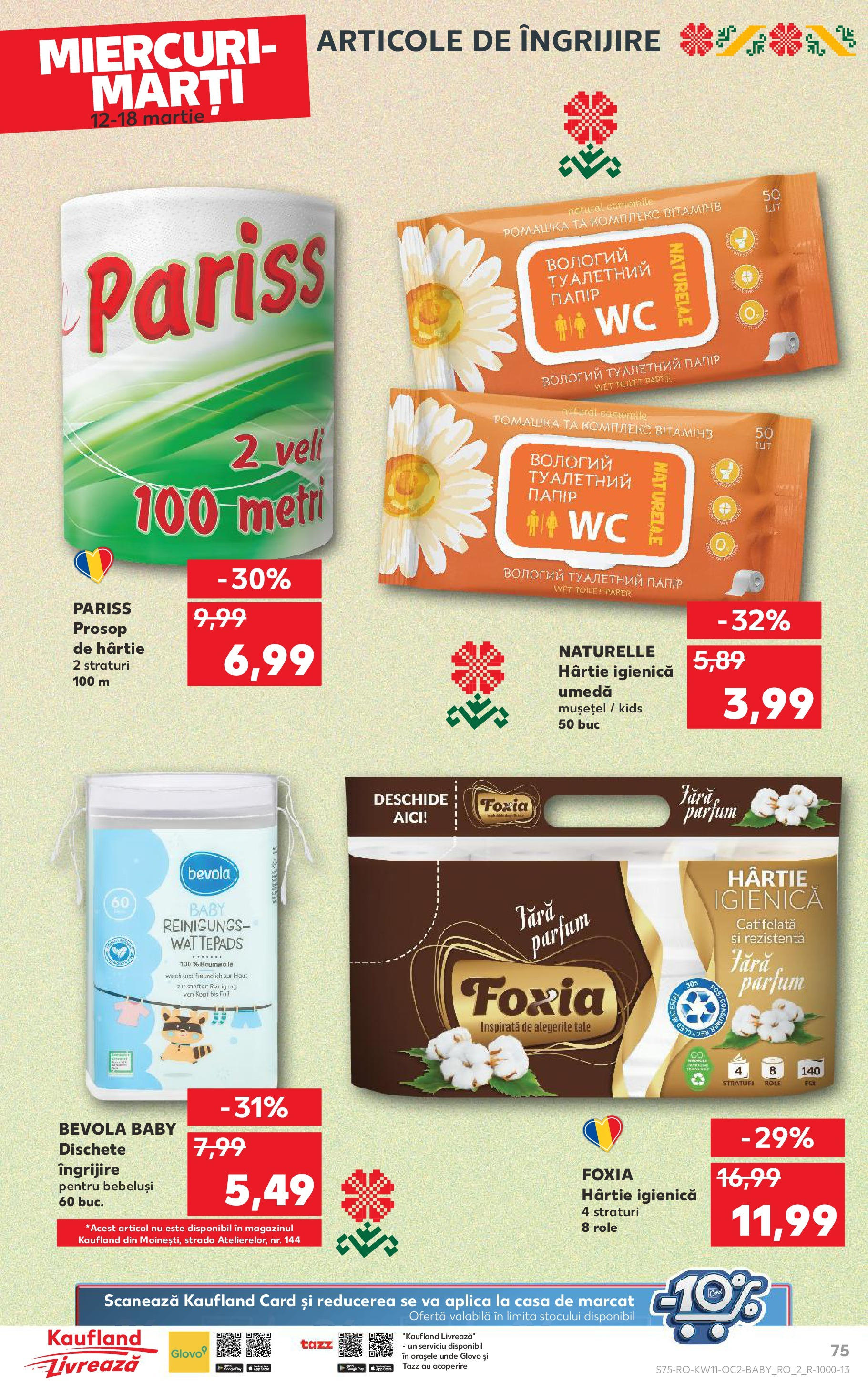 Catalog Kaufland - Bucureşti 12.03.2025 - Revista si Oferta | Pagină: 75 | Produse: Role, Parfum