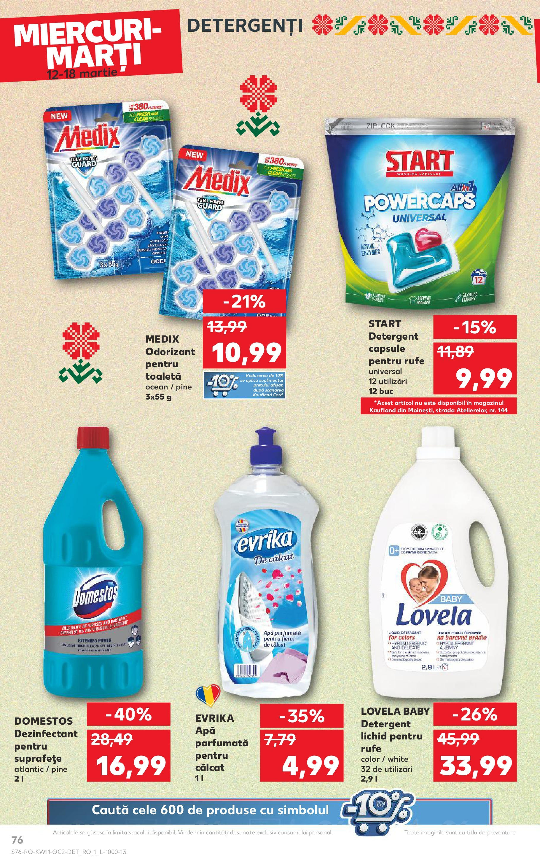 Catalog Kaufland - Bucureşti 12.03.2025 - Revista si Oferta | Pagină: 76 | Produse: Toaletă, Detergent