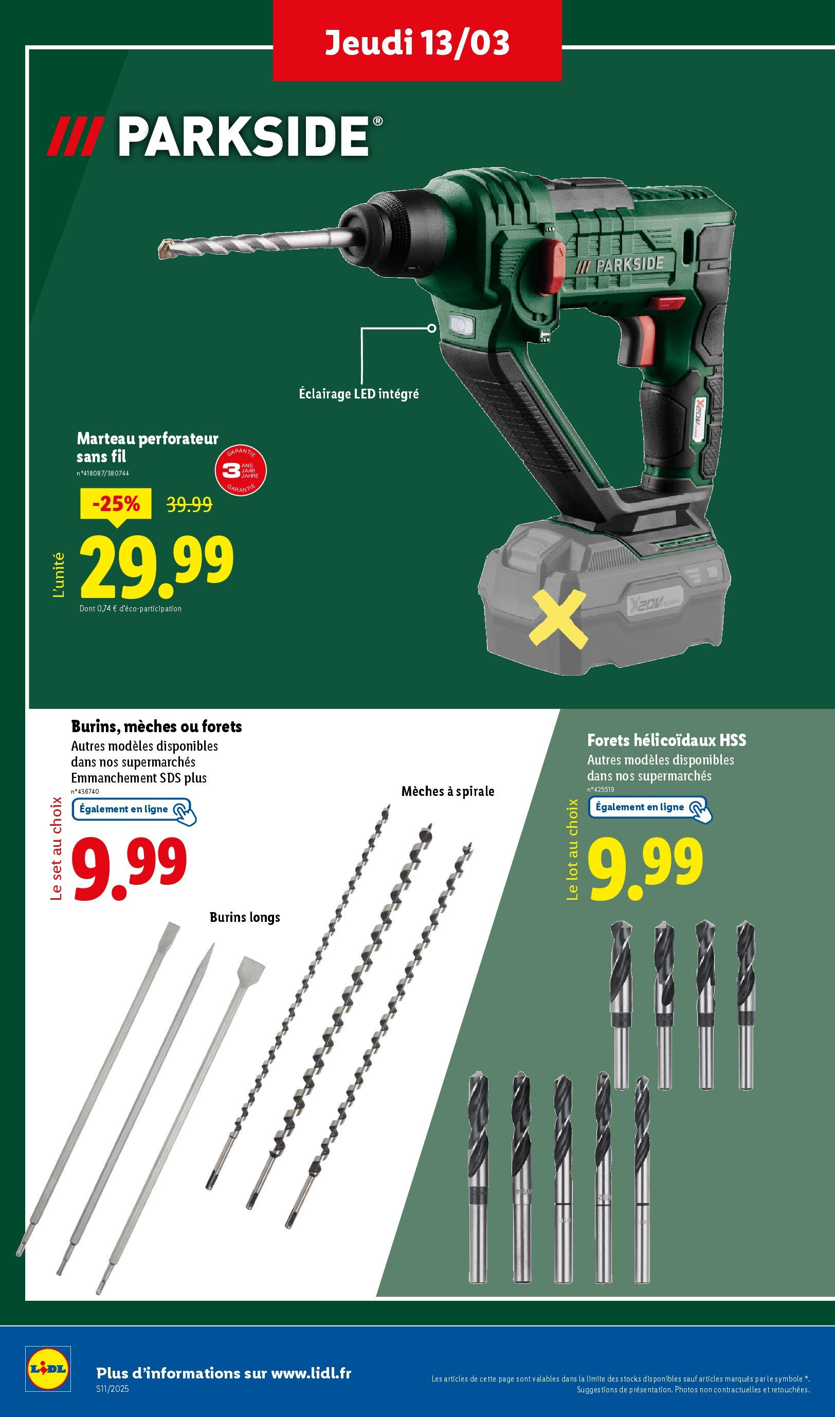 Catalogue LIDL du 12/03/2025 | Promo prospectus en ligne | Page: 34 | Produits: Marteau