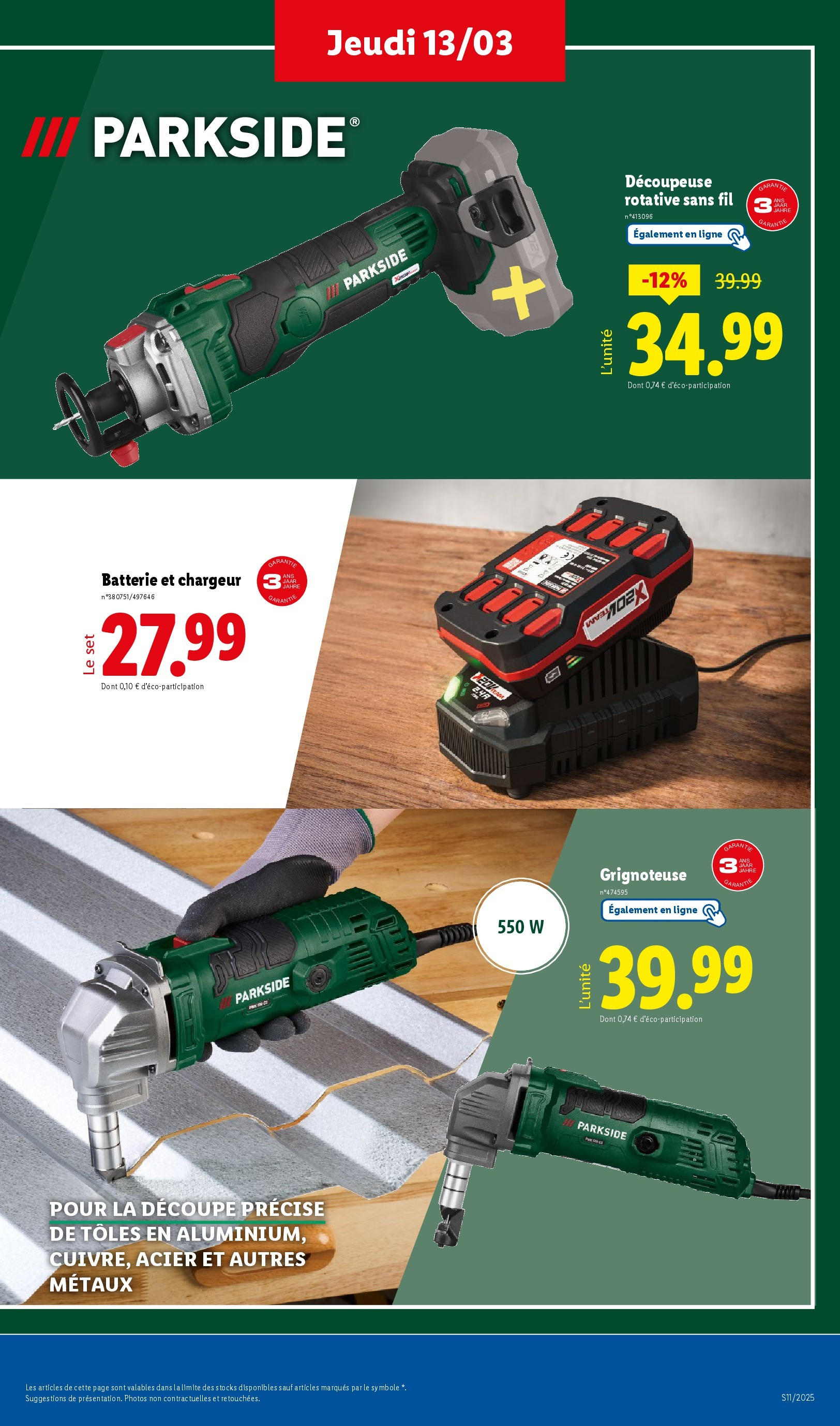 Catalogue LIDL du 12/03/2025 | Promo prospectus en ligne | Page: 35 | Produits: Batterie