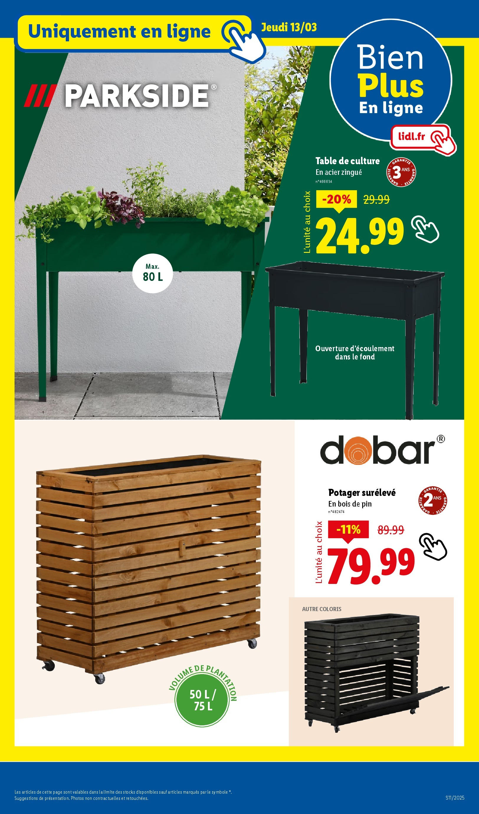 Catalogue LIDL du 12/03/2025 | Promo prospectus en ligne | Page: 45 | Produits: Table