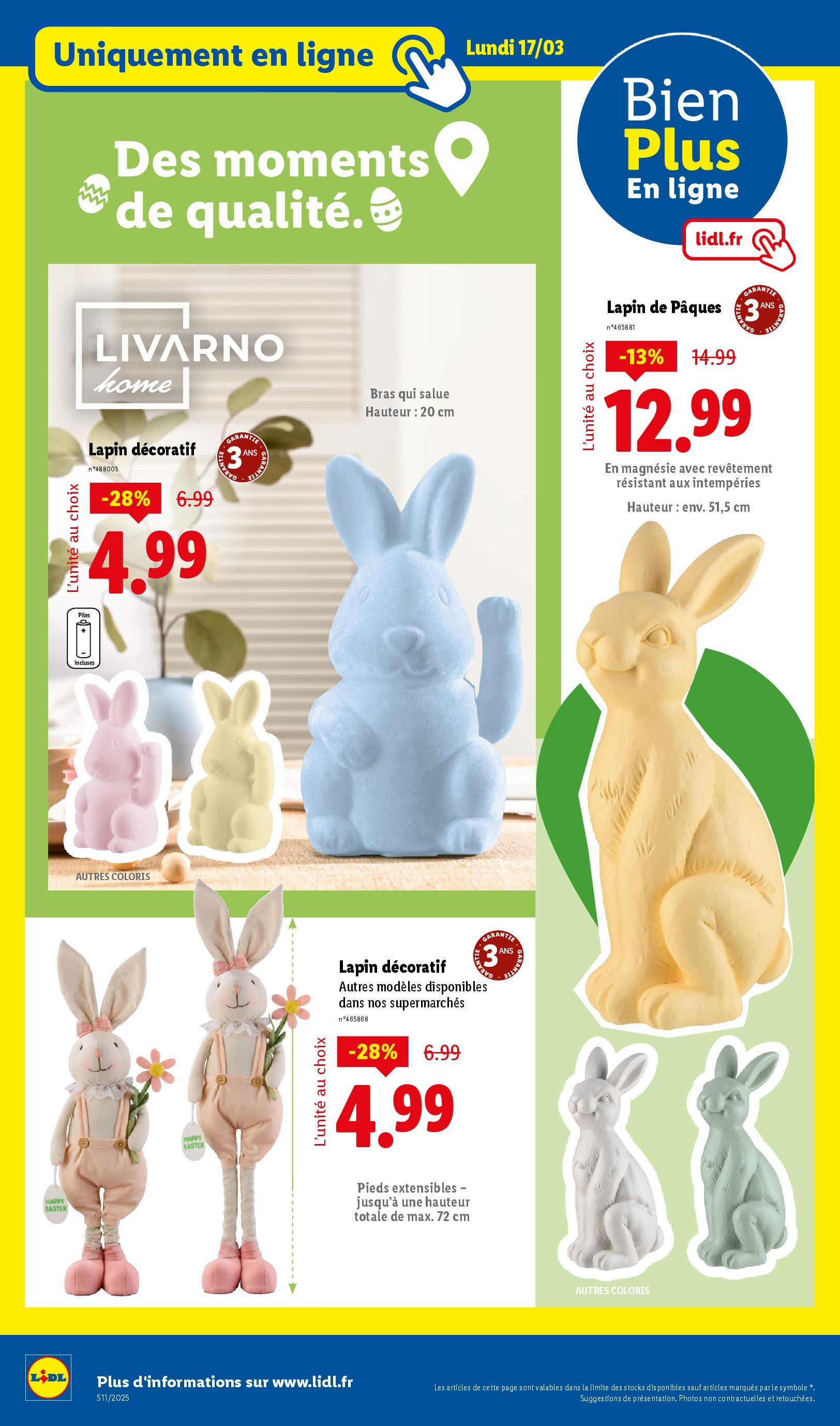 Catalogue LIDL du 12/03/2025 | Promo prospectus en ligne | Page: 68 | Produits: Lapin