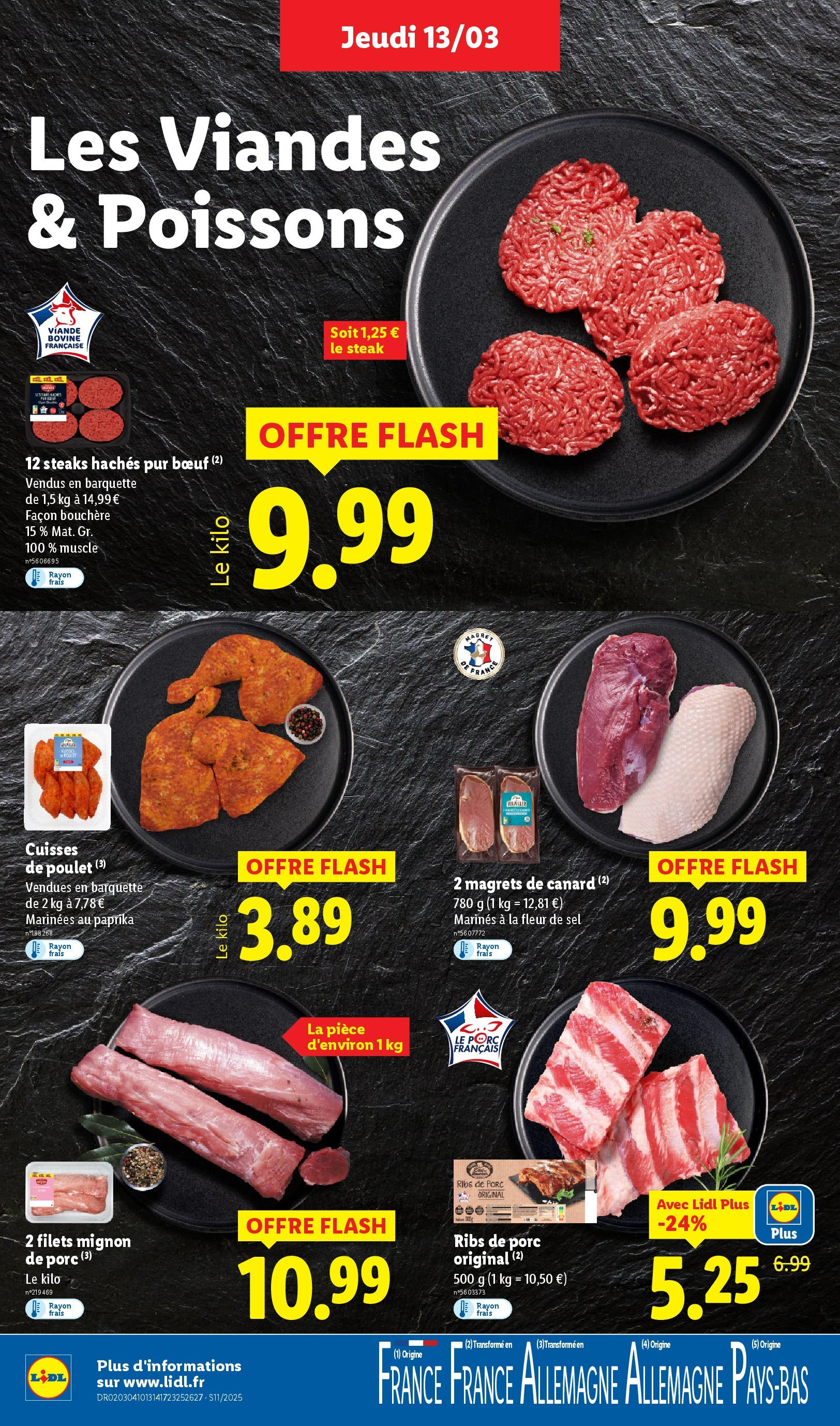 Catalogue LIDL du 12/03/2025 | Promo prospectus en ligne | Page: 6 | Produits: Paprika, Cuisses de poulet, Sel, Porc