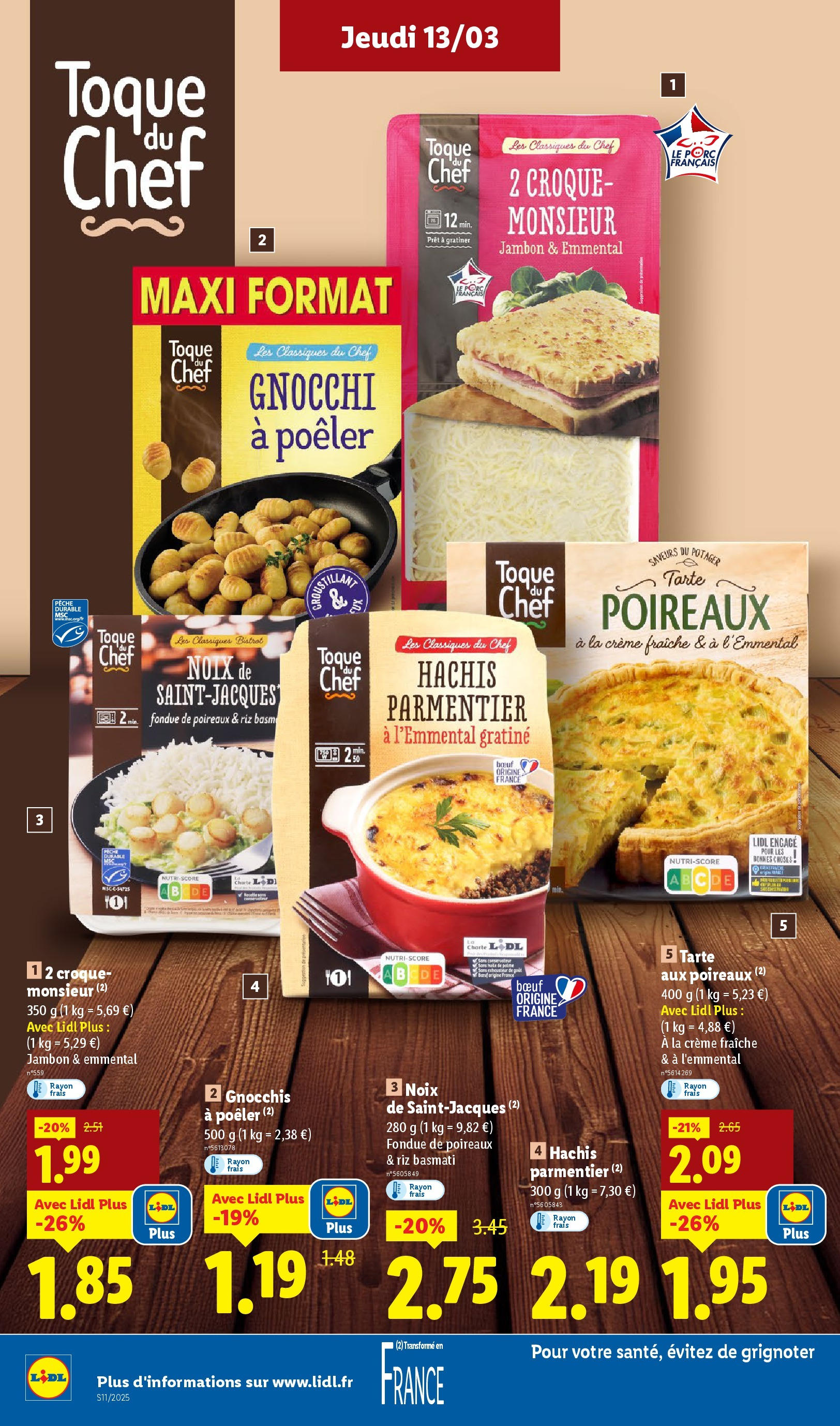 Catalogue LIDL du 12/03/2025 | Promo prospectus en ligne | Page: 10 | Produits: Poireaux, Riz basmati, Jambon, Crème