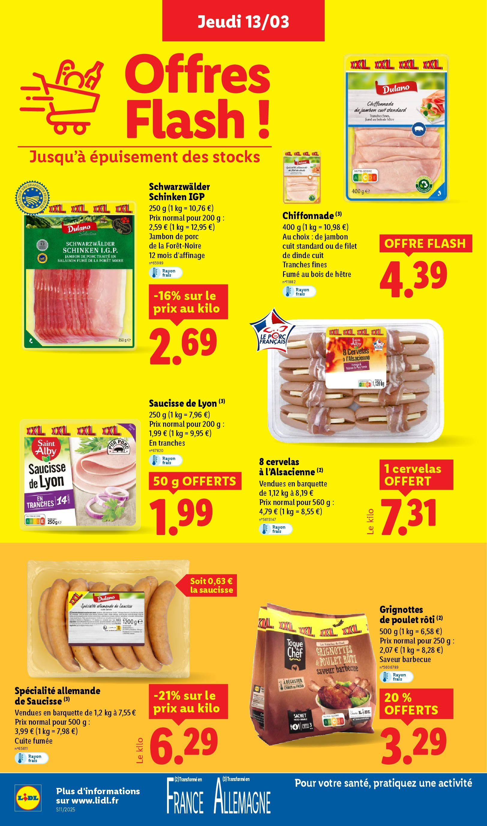 Catalogue LIDL du 12/03/2025 | Promo prospectus en ligne | Page: 14 | Produits: Barbecue, Jambon, Saucisse, Porc