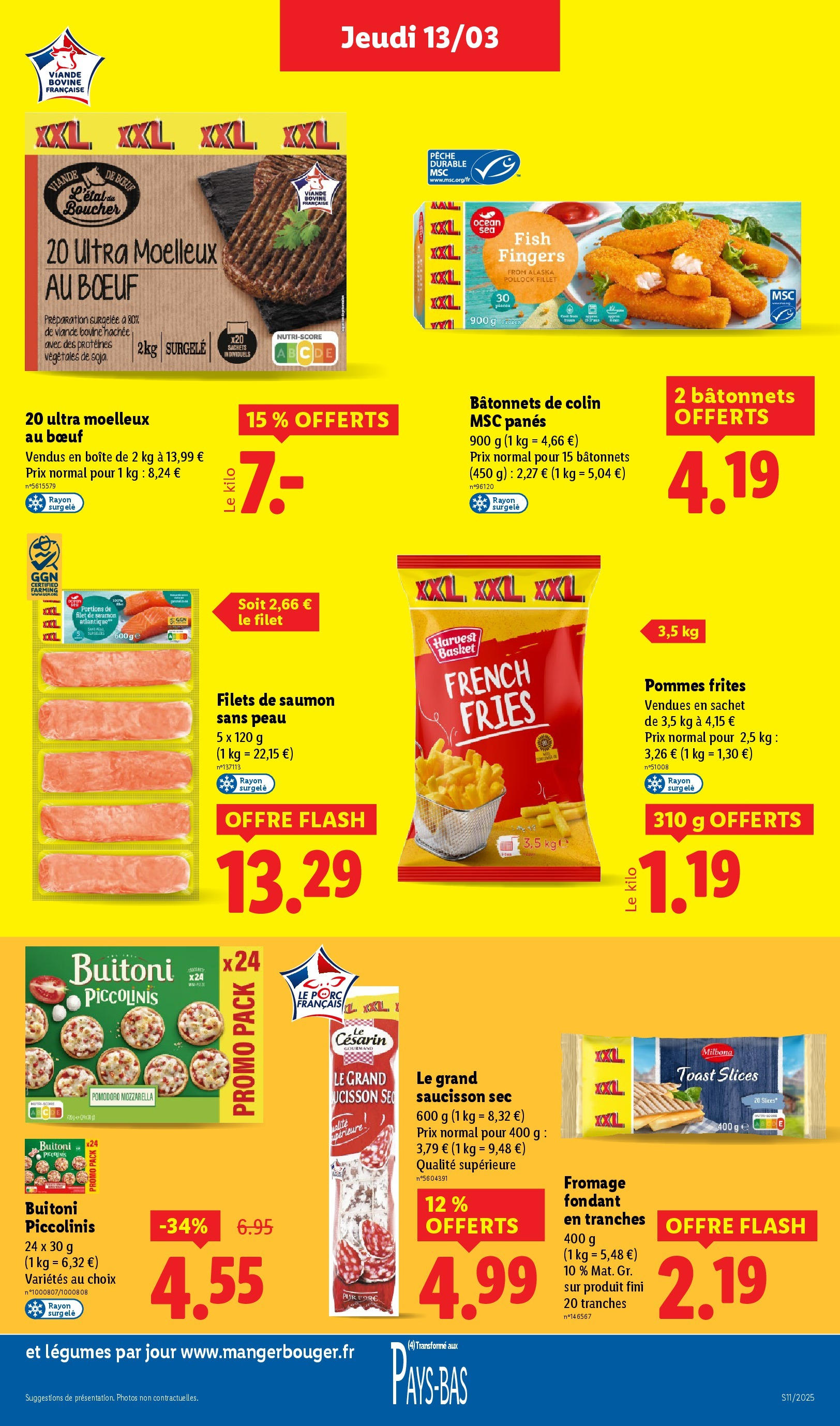 Catalogue LIDL du 12/03/2025 | Promo prospectus en ligne | Page: 17 | Produits: Pêche, Viande, Porc, Saumon