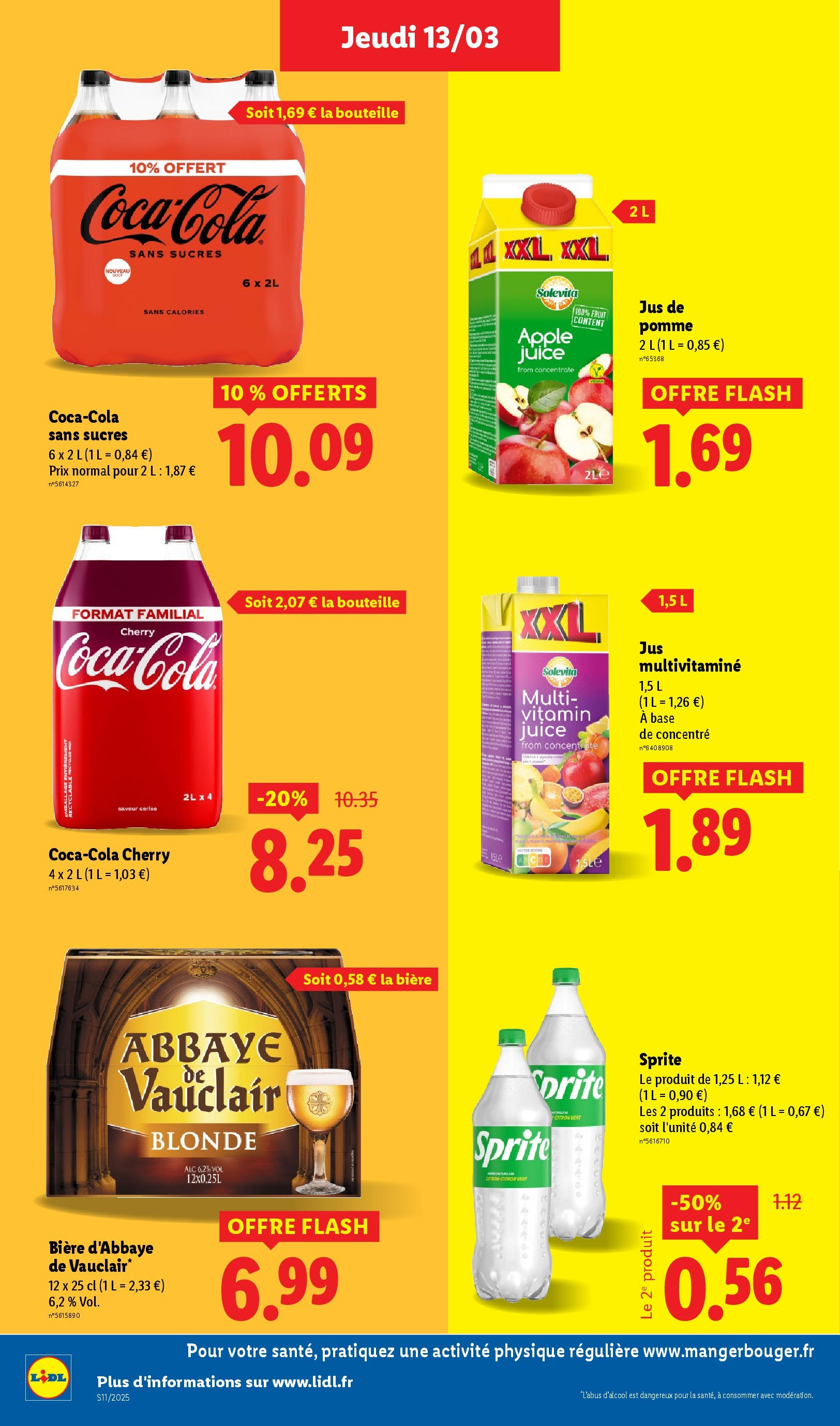 Catalogue LIDL du 12/03/2025 | Promo prospectus en ligne | Page: 22 | Produits: Pomme, Base, Jus, Bière