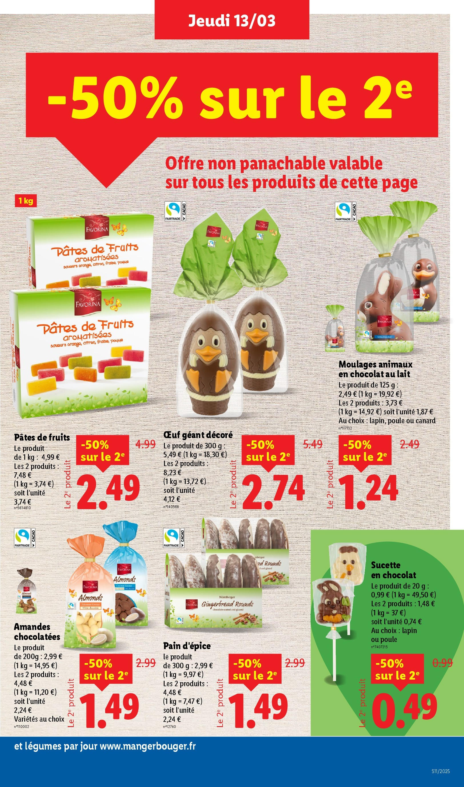 Catalogue LIDL du 12/03/2025 | Promo prospectus en ligne | Page: 27 | Produits: Pâtes de fruits, Lapin, Lait, Pâtes