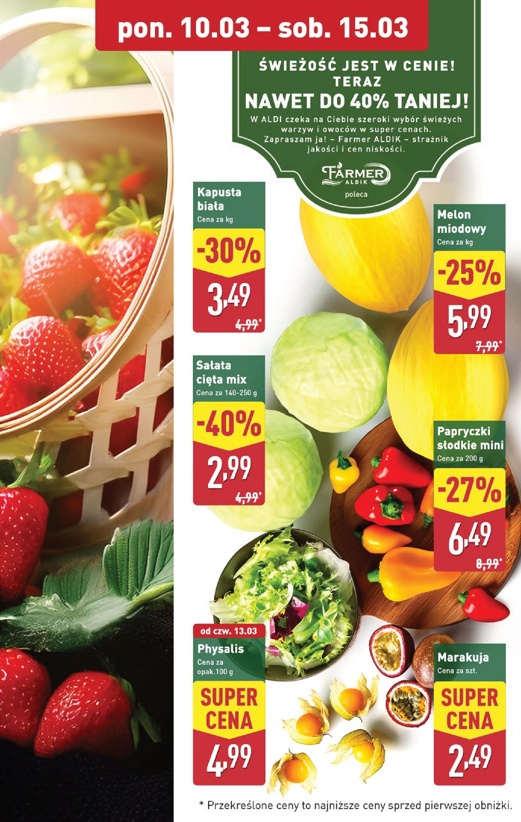 Aldi Gazetka od 10.03.2025 - Ulotka PDF, promocje | Strona: 5 | Produkty: Kapusta, Melon