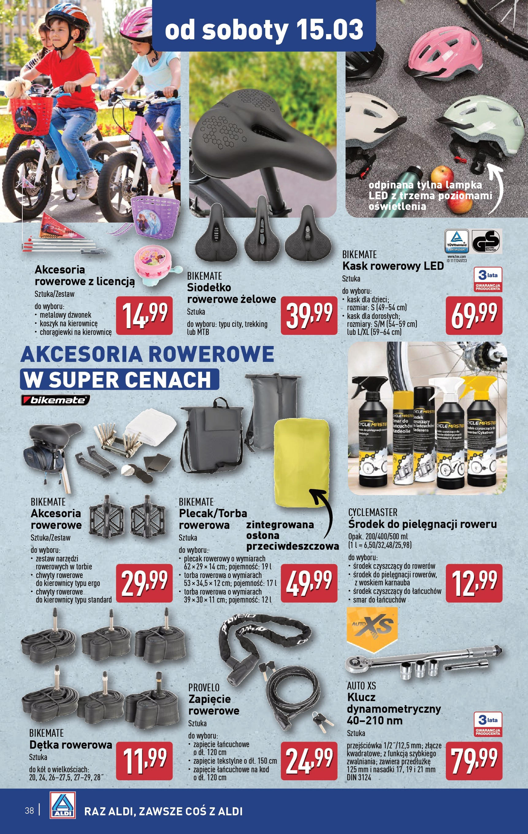 Aldi Gazetka od 10.03.2025 - Ulotka PDF, promocje | Strona: 38 | Produkty: Plecak, Złącze, Zestaw narzędzi