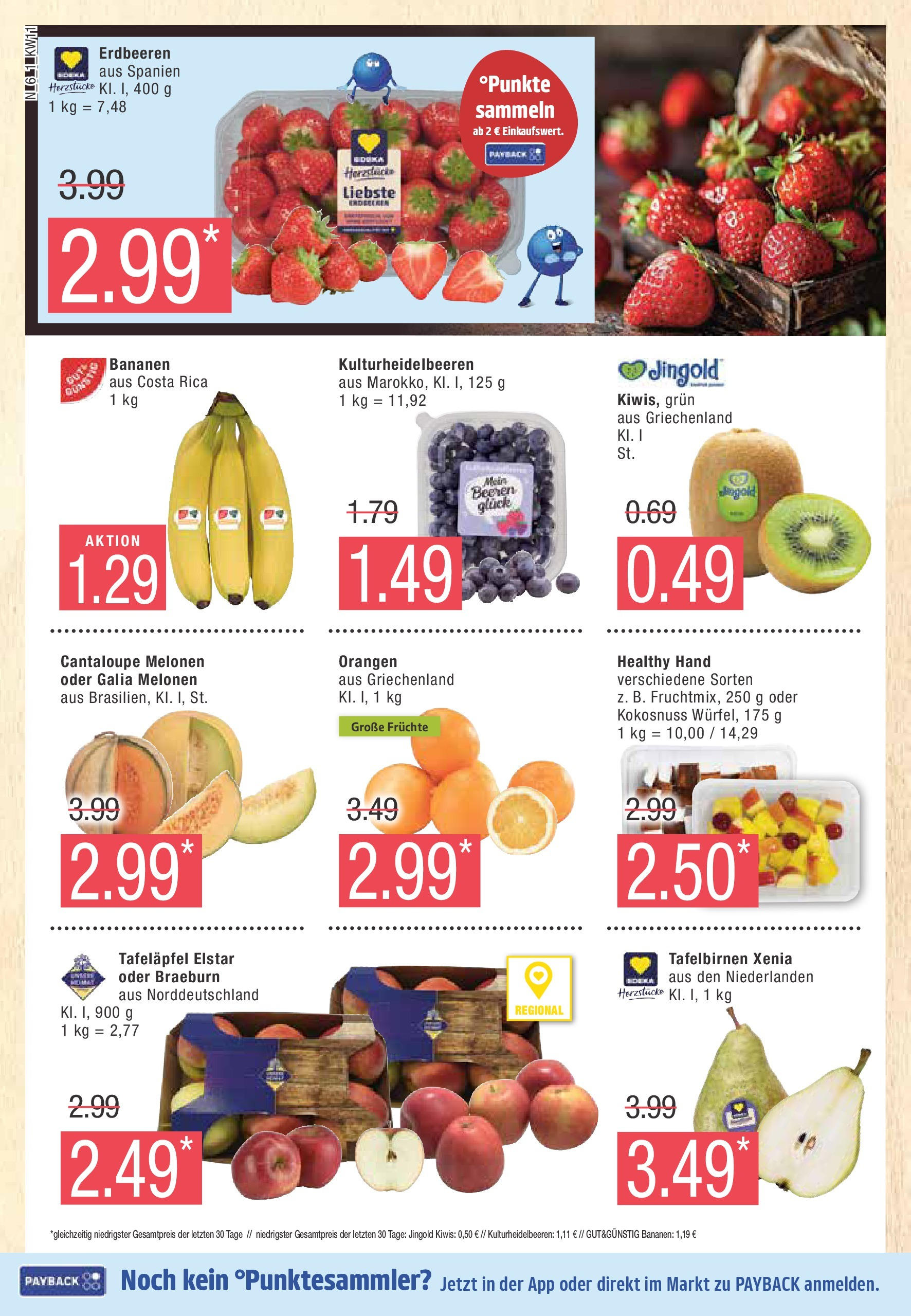 Marktkauf - Marktkauf: Wochenangebote (ab 09.03.2025) » Angebote online | Seite: 6 | Produkte: Bananen, Orangen, Erdbeeren