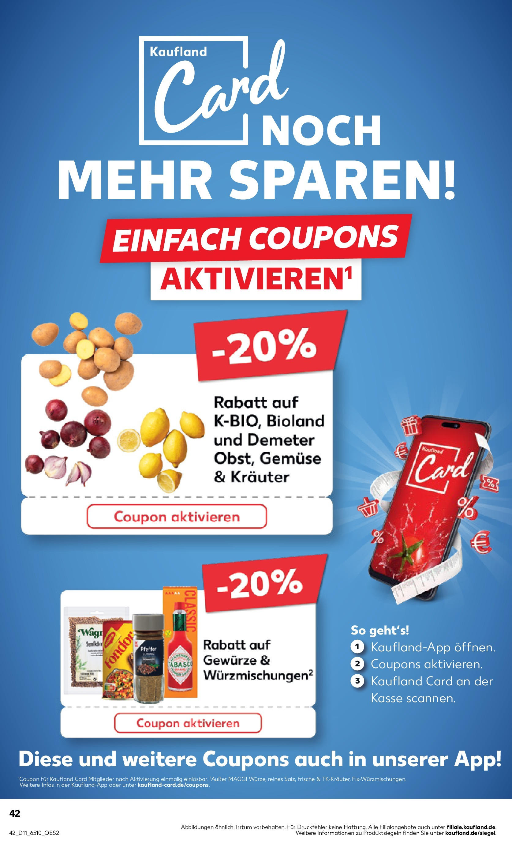 Kaufland - Oberhausen, Concordiastraße 32 (ab 13.03.2025) » Angebote Online zum Blättern | Seite: 42 | Produkte: Maggi, Gewürze, Gemüse, Pfeffer