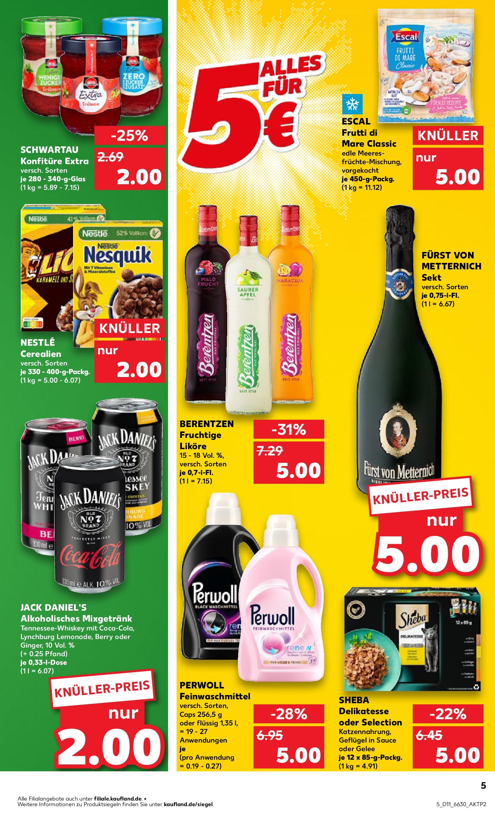 Kaufland - Kaufland: Wochenangebote (ab 12.03.2025) » Angebote Online zum Blättern | Seite: 5 | Produkte: Coca cola, Äpfel, Jack Daniel's, Berentzen