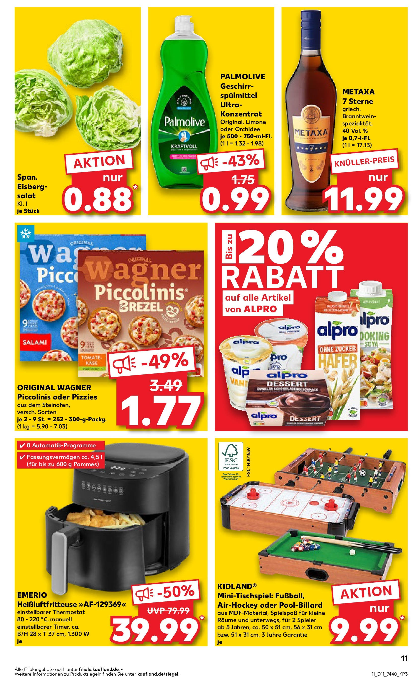 Kaufland - Kaufland: Wochenangebote (ab 12.03.2025) » Angebote Online zum Blättern | Seite: 11 | Produkte: Orchidee, Zucker, Heißluftfritteuse, Salat