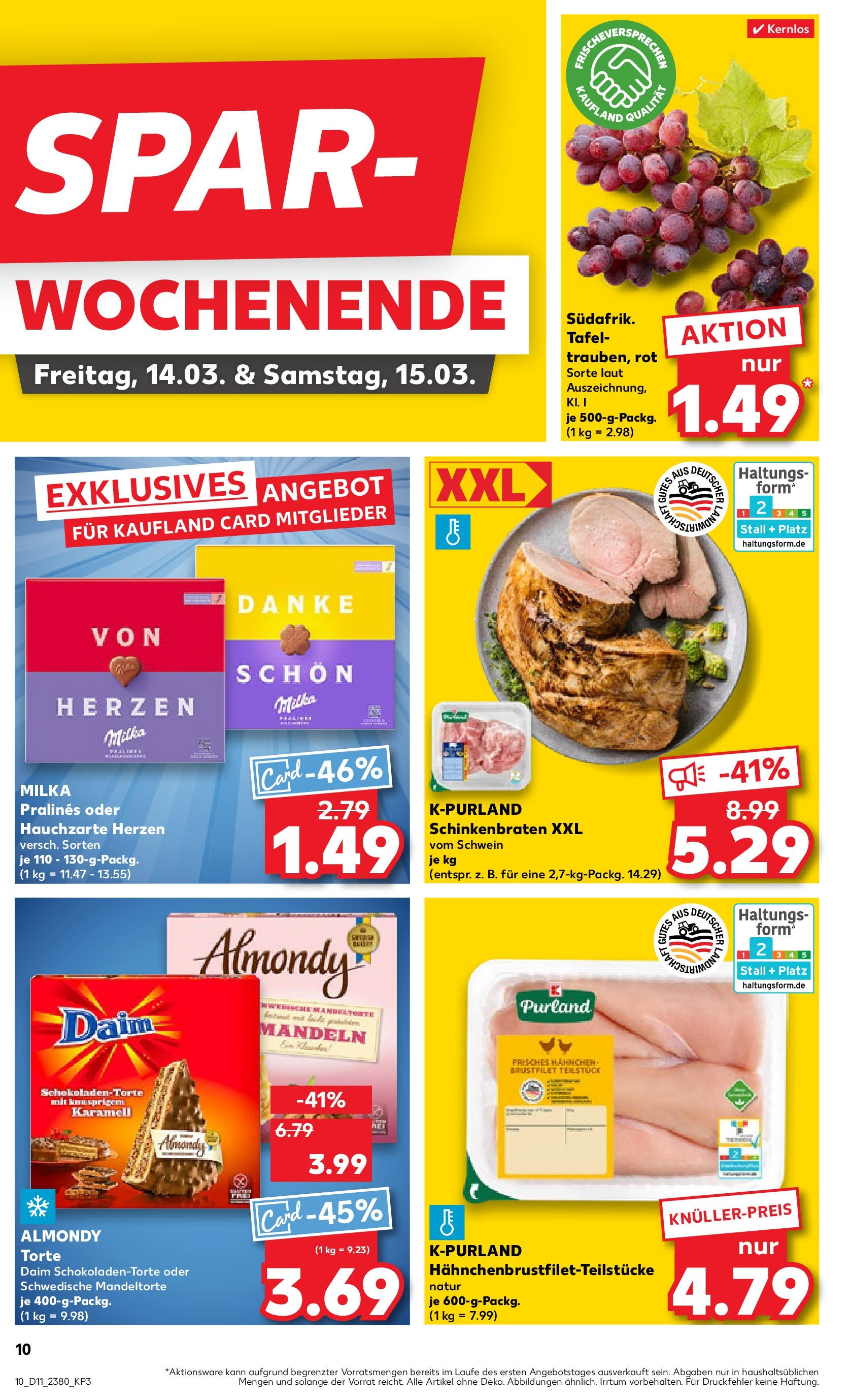 Kaufland - Peißenberg, Schongauer Straße 20 (ab 13.03.2025) » Angebote Online zum Blättern | Seite: 10 | Produkte: Mandeln, Milka