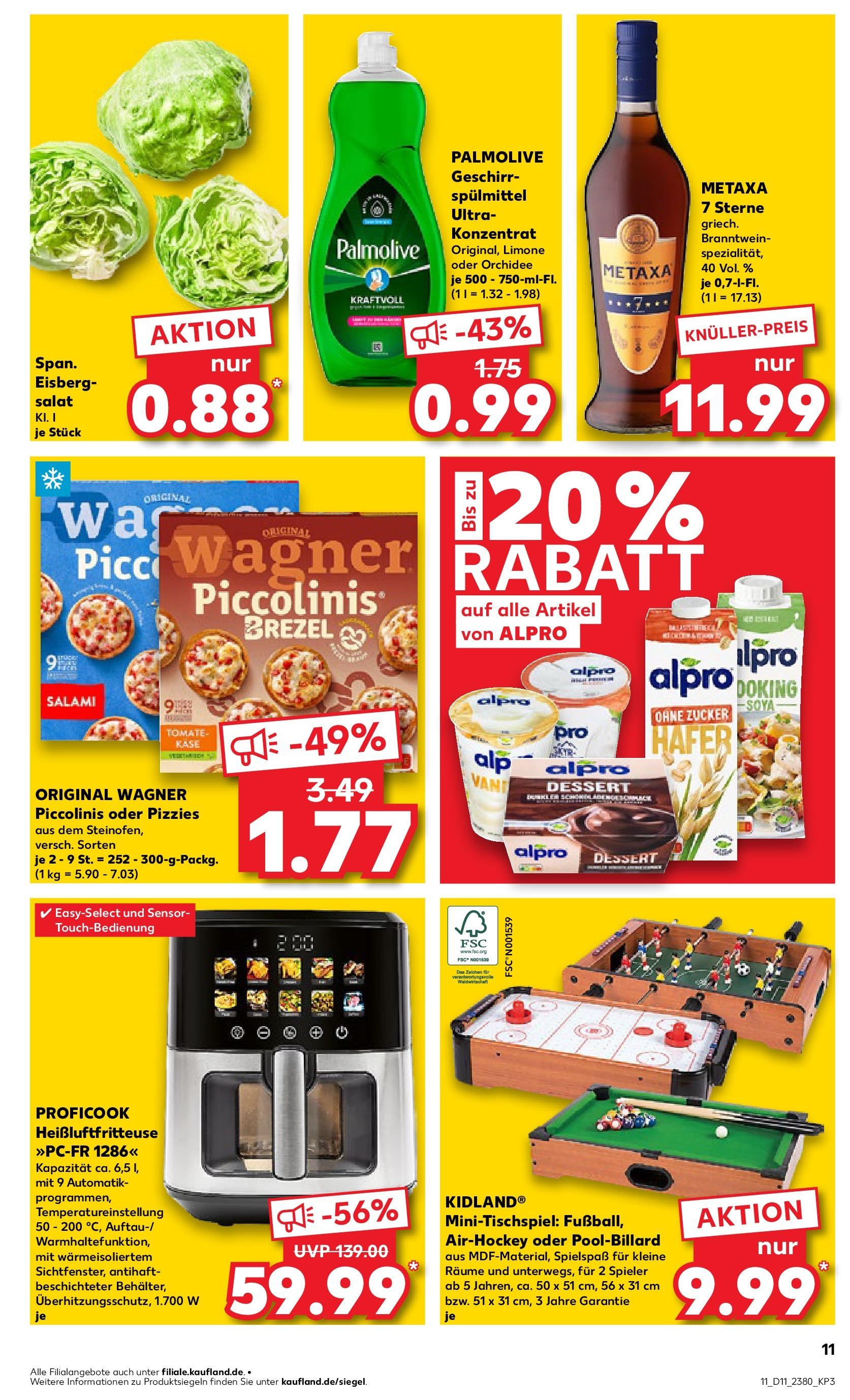 Kaufland - Peißenberg, Schongauer Straße 20 (ab 13.03.2025) » Angebote Online zum Blättern | Seite: 11 | Produkte: Orchidee, Metaxa, Piccolinis, Heißluftfritteuse