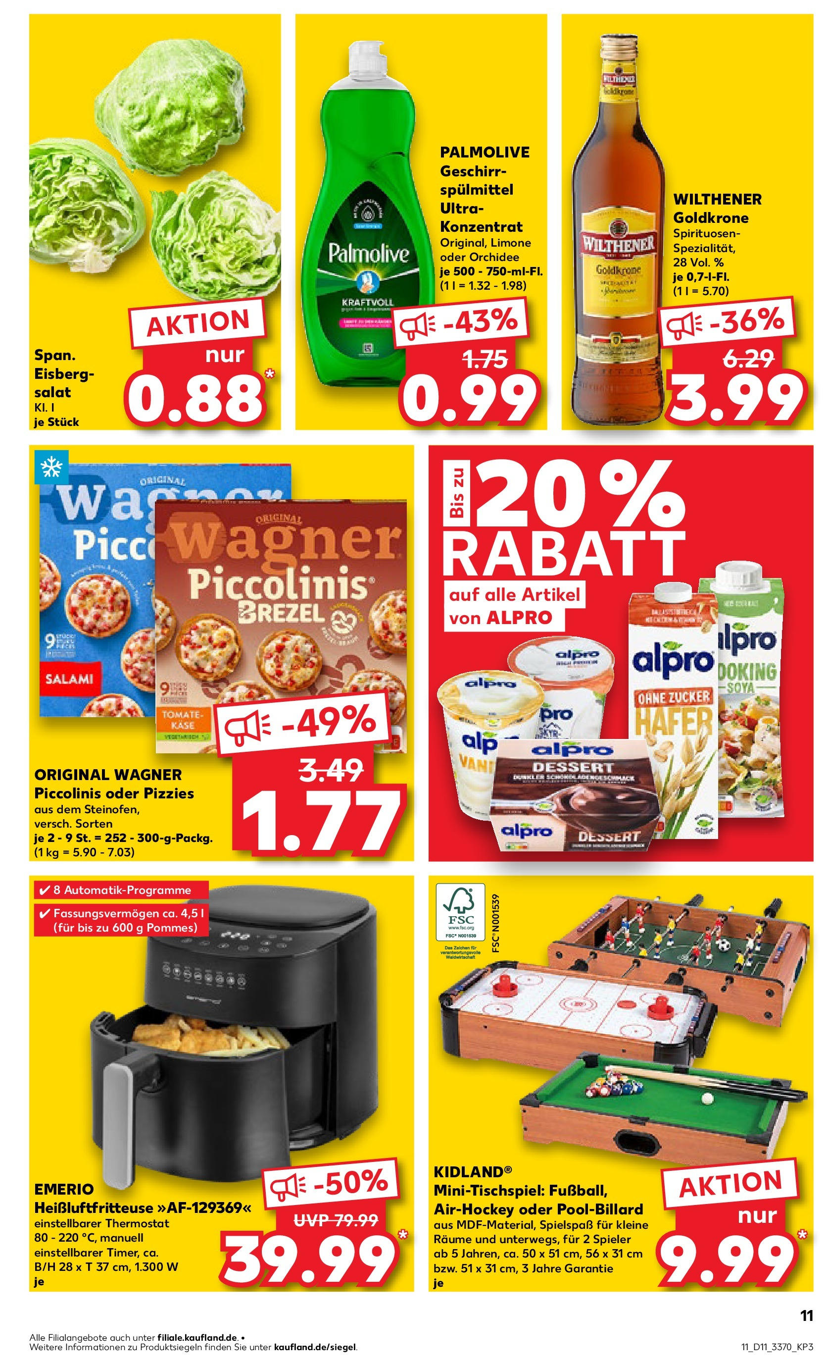 Kaufland - Kaufland: Wochenangebote (ab 12.03.2025) » Angebote Online zum Blättern | Seite: 11 | Produkte: Orchidee, Alpro, Heißluftfritteuse, Salat