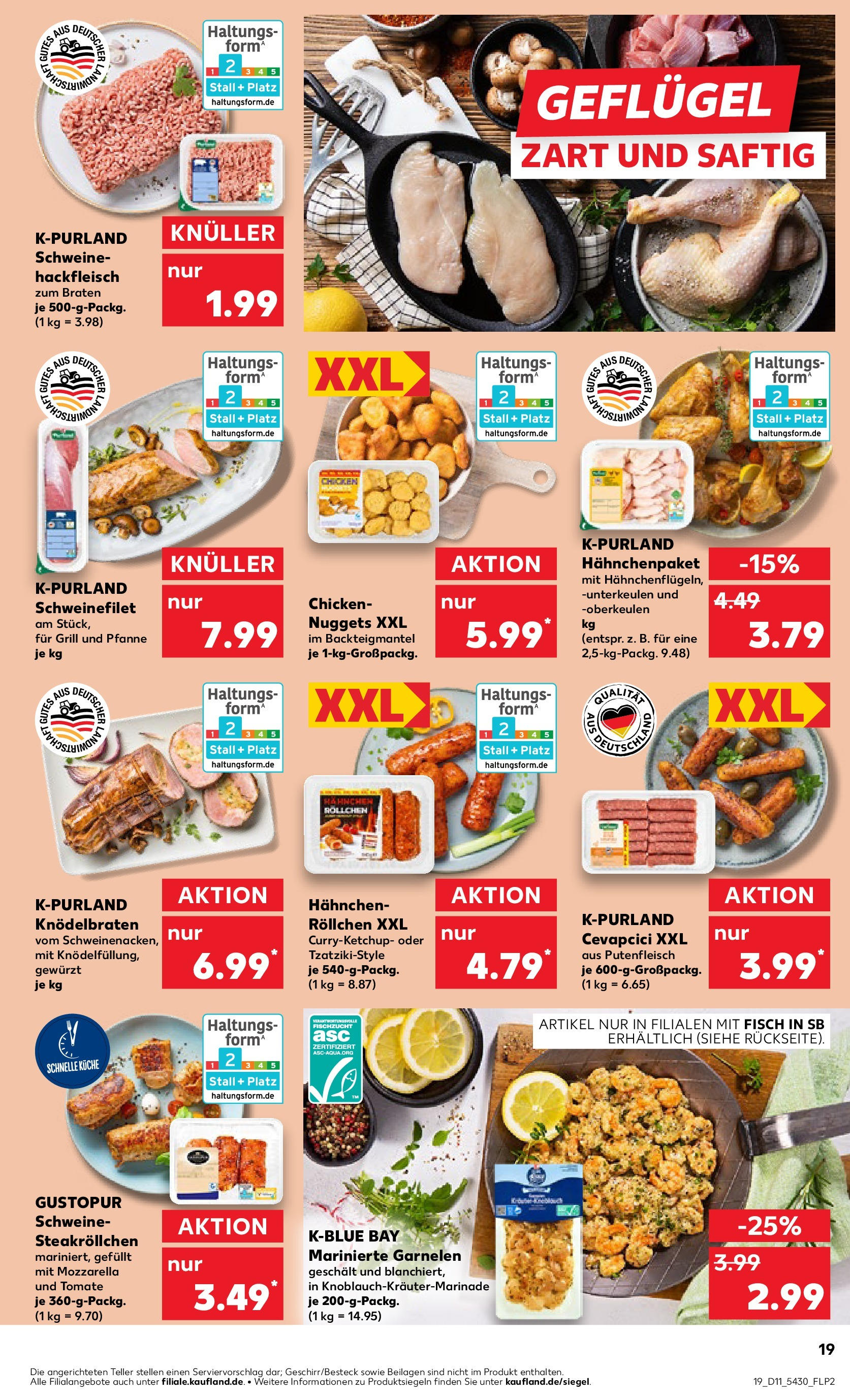 Kaufland - Kaufland: Wochenangebote (ab 12.03.2025) » Angebote Online zum Blättern | Seite: 19 | Produkte: Grill, Hahnchen, Cevapcici, Fisch