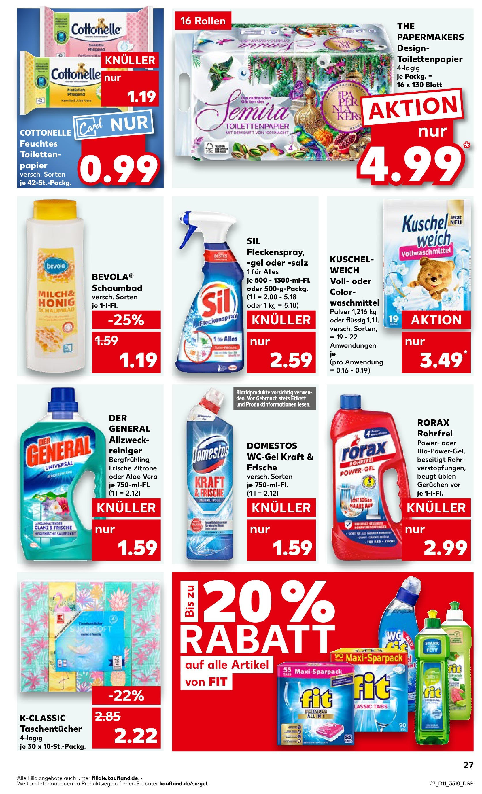 Kaufland - Ahrensfelde, Landsberger Chaussee 17 (ab 13.03.2025) » Angebote Online zum Blättern | Seite: 27 | Produkte: Waschmittel, Salz, Zitrone, Toilettenpapier