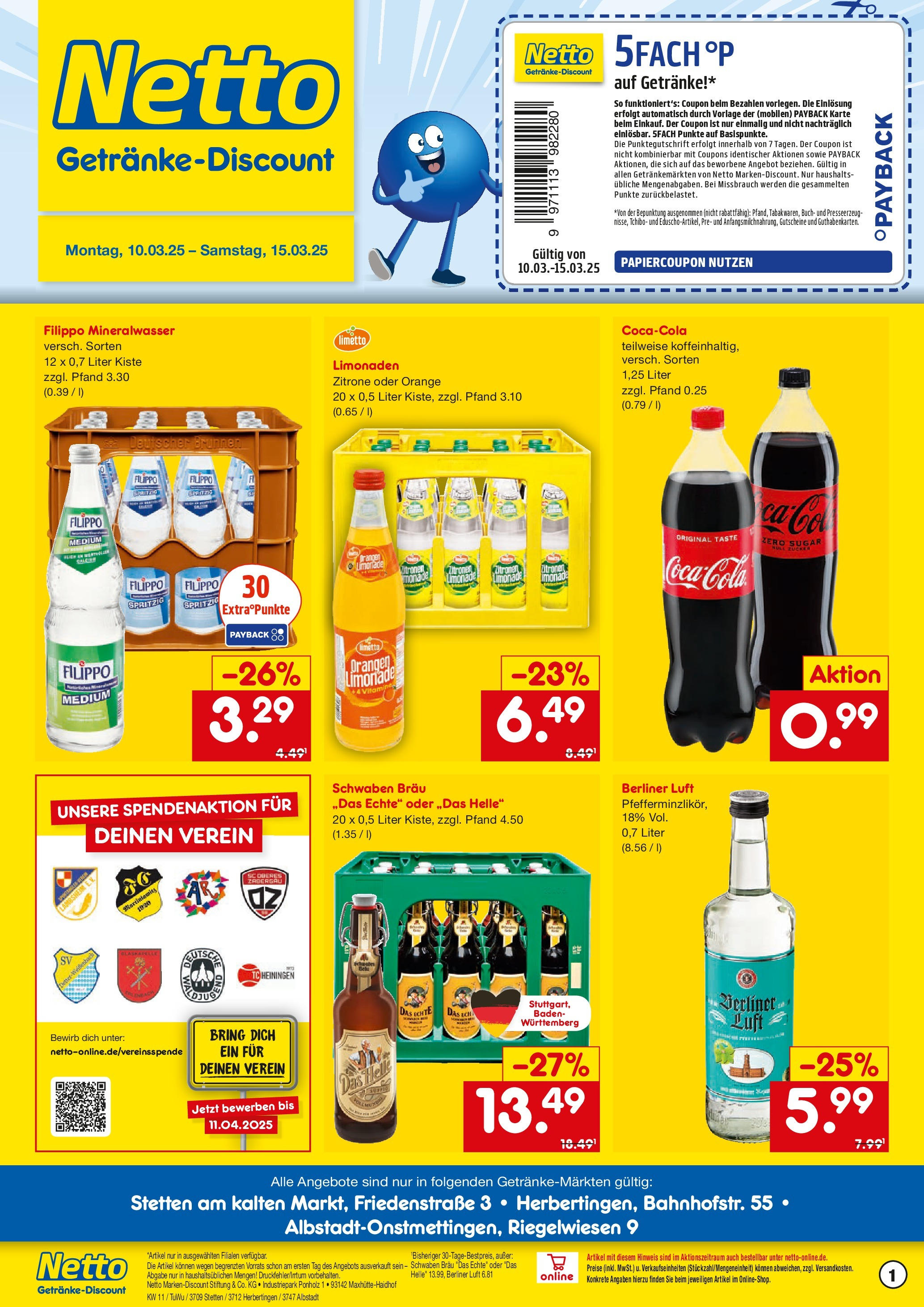 Netto Marken-Discount Netto: Getränkeangebote (ab 09.03.2025) > Angebote