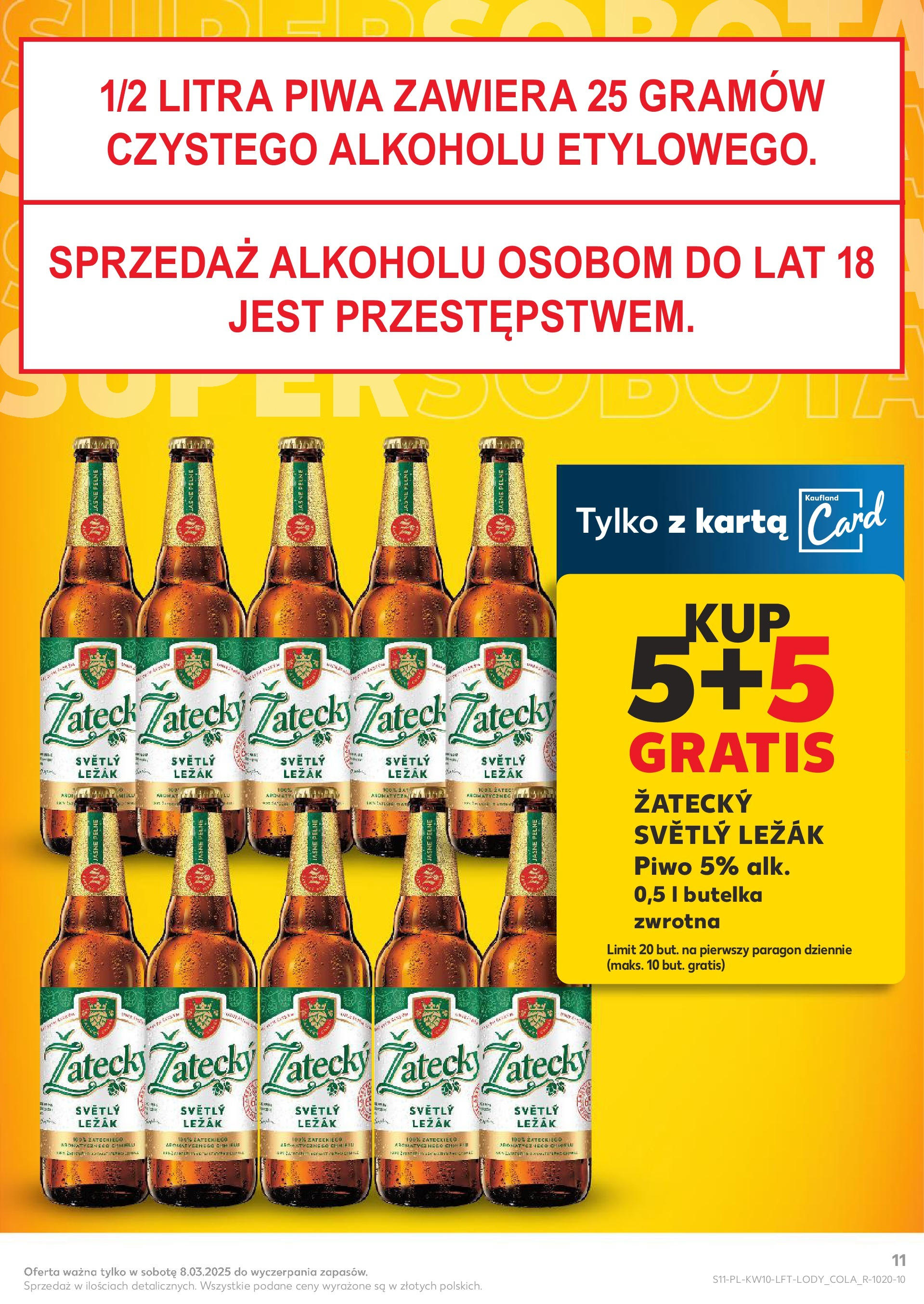 Kaufland gazetka od 06.03.2025 - od jutra PDF | Strona: 11 | Produkty: Olej rzepakowy, Pampers, Pieluchomajtki, Olej