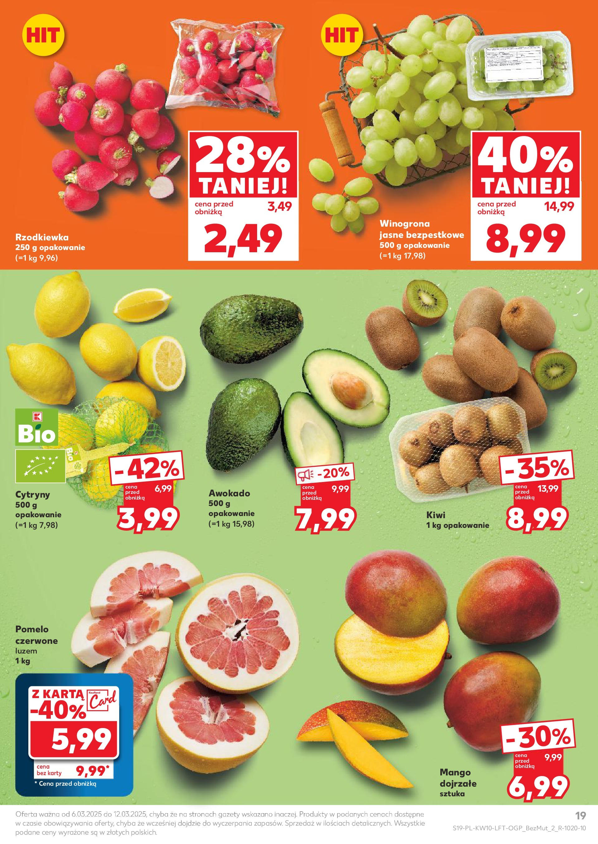 Kaufland gazetka od 06.03.2025 - od jutra PDF | Strona: 19 | Produkty: Karta, Mięso, Mięso na gulasz, Gulasz