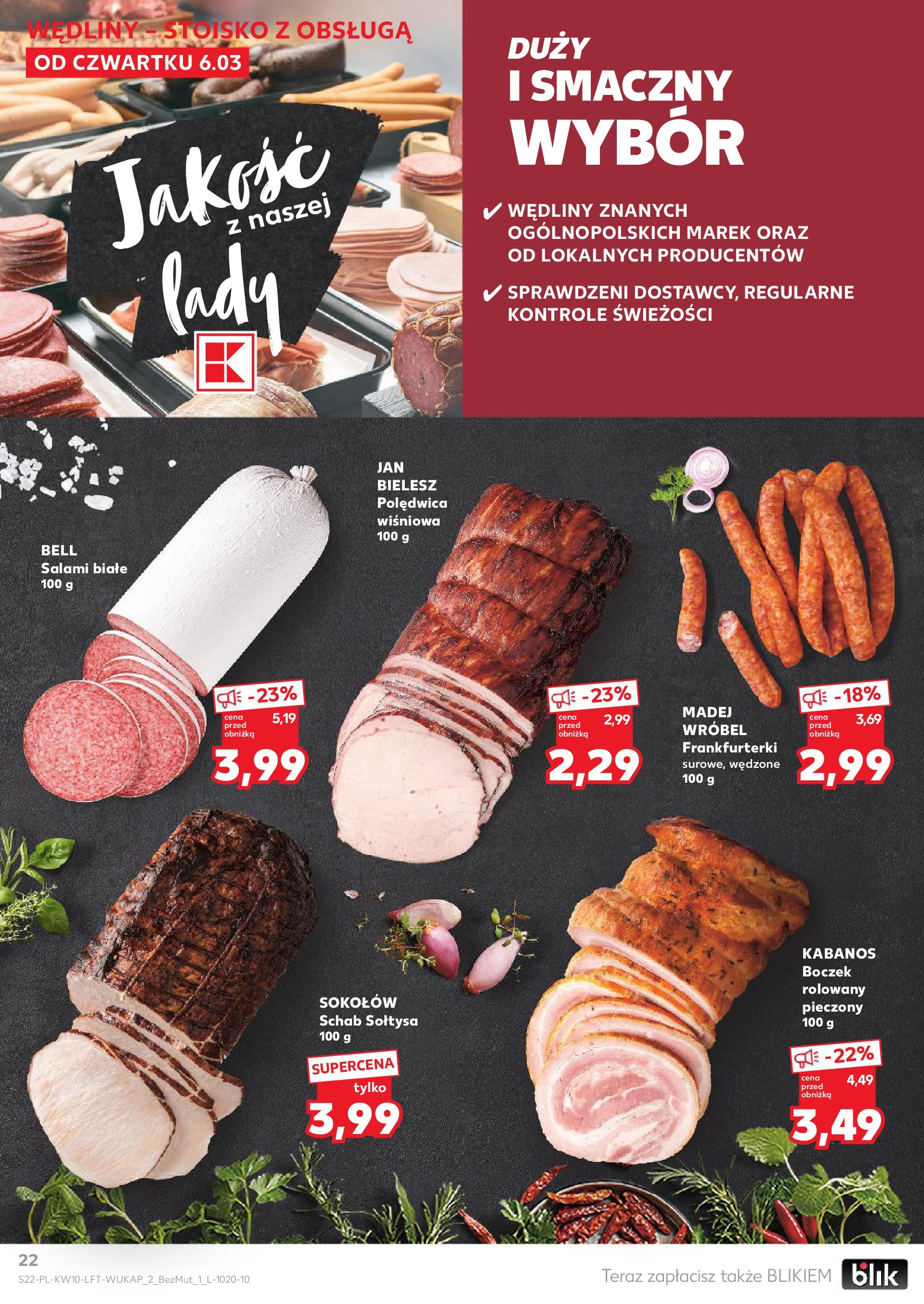 Kaufland gazetka od 06.03.2025 - od jutra PDF | Strona: 22 | Produkty: Ser żółty, Twaróg półtłusty, Ser, Ser gouda