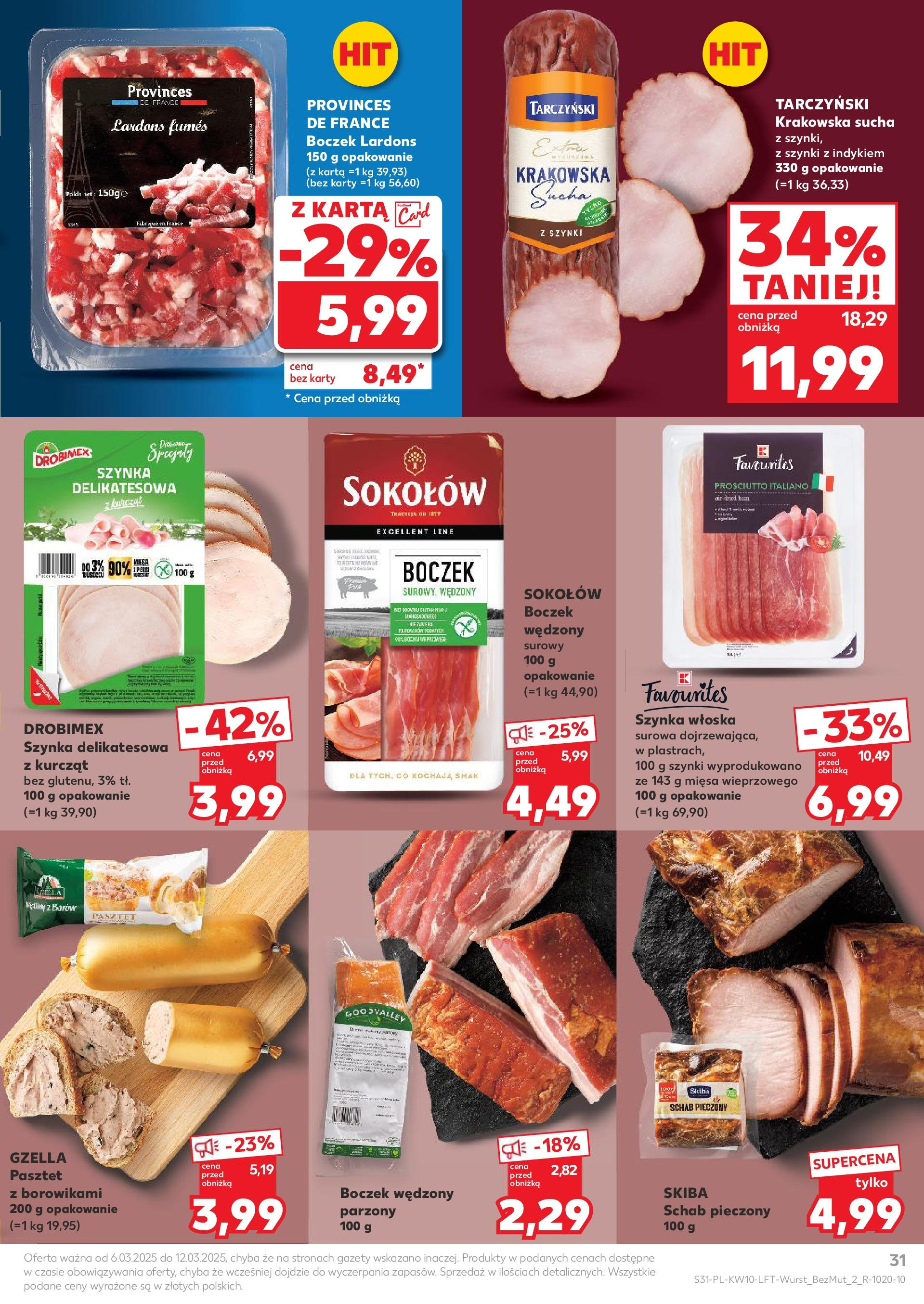 Kaufland gazetka od 06.03.2025 - od jutra PDF | Strona: 31 | Produkty: Serek, Sery, Kopytka, Cheddar