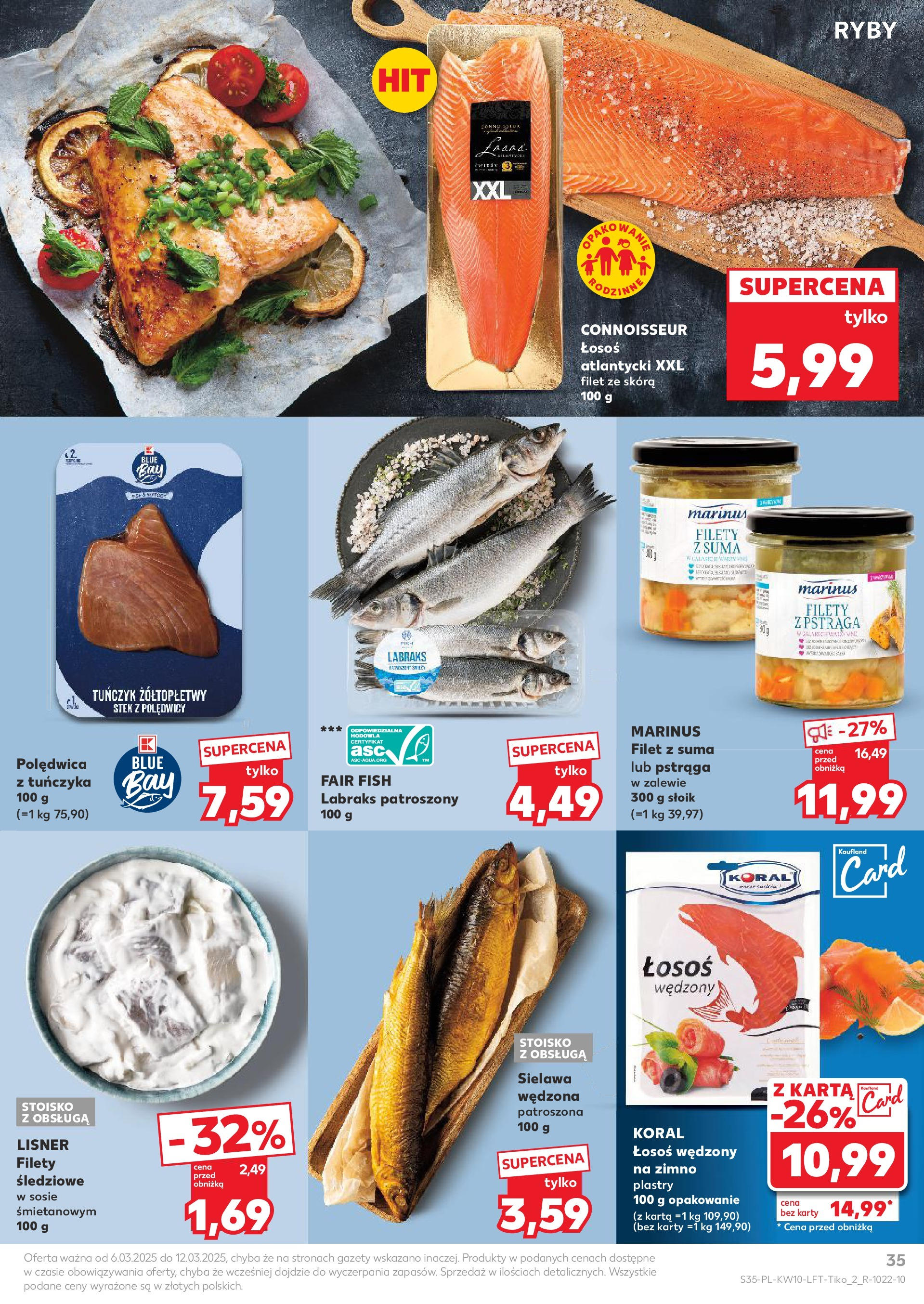 Kaufland gazetka od 06.03.2025 - od jutra PDF | Strona: 35 | Produkty: Makarony, Sałatka, Woda, Ogórki konserwowe