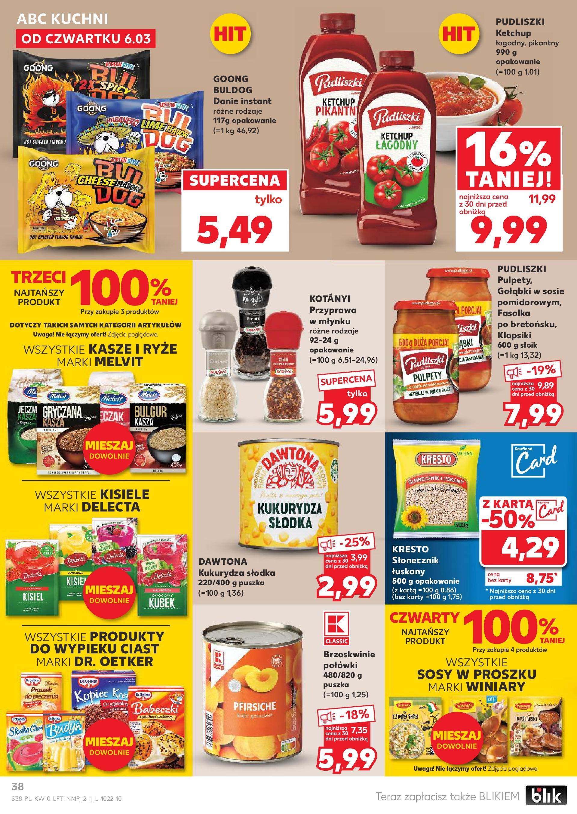 Kaufland gazetka od 06.03.2025 - od jutra PDF | Strona: 38 | Produkty: Karta, Słodycze, Żelki, Ciastka