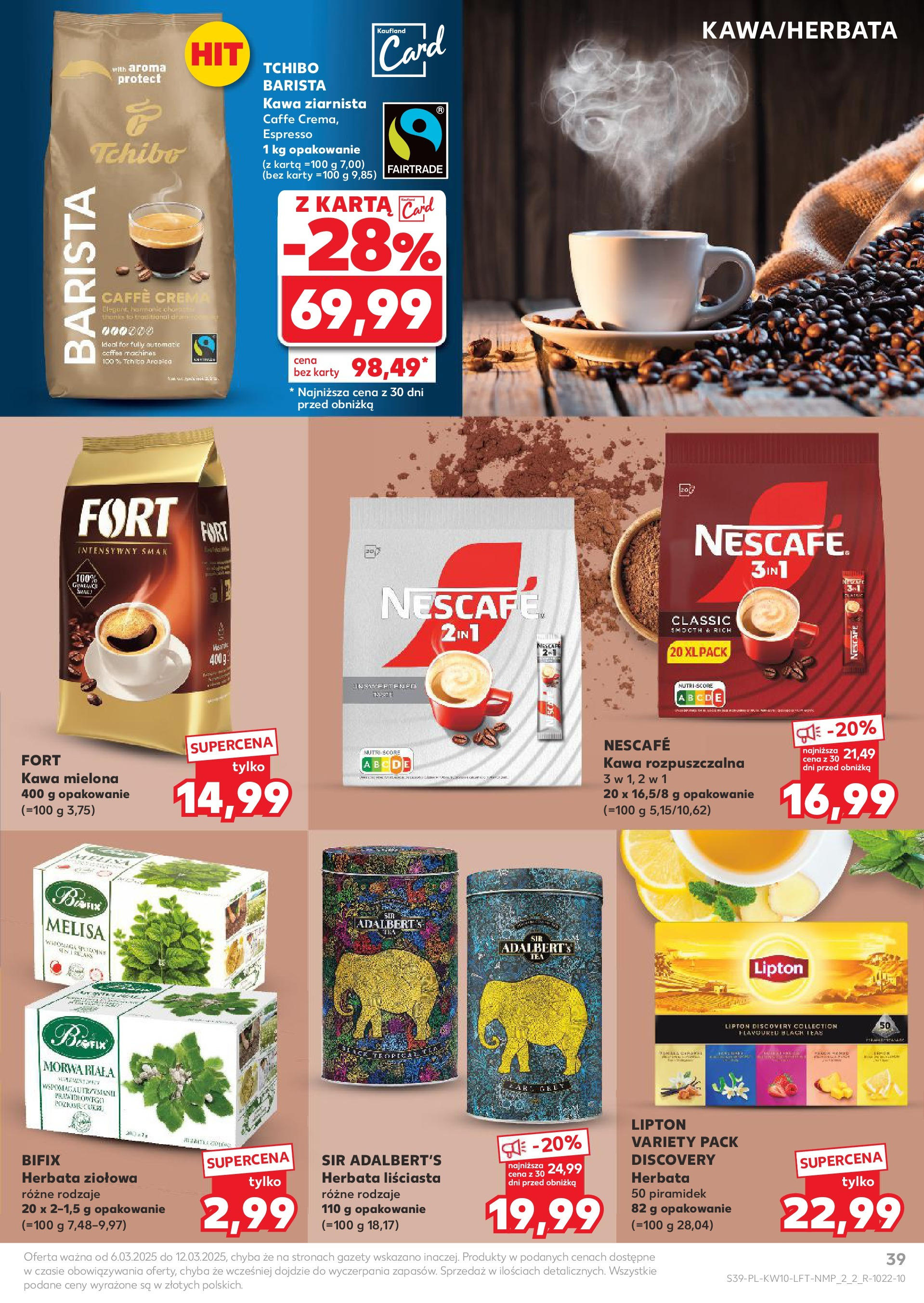 Kaufland gazetka od 06.03.2025 - od jutra PDF | Strona: 39 | Produkty: Karta, Galaretki, Chrupki, Krowka