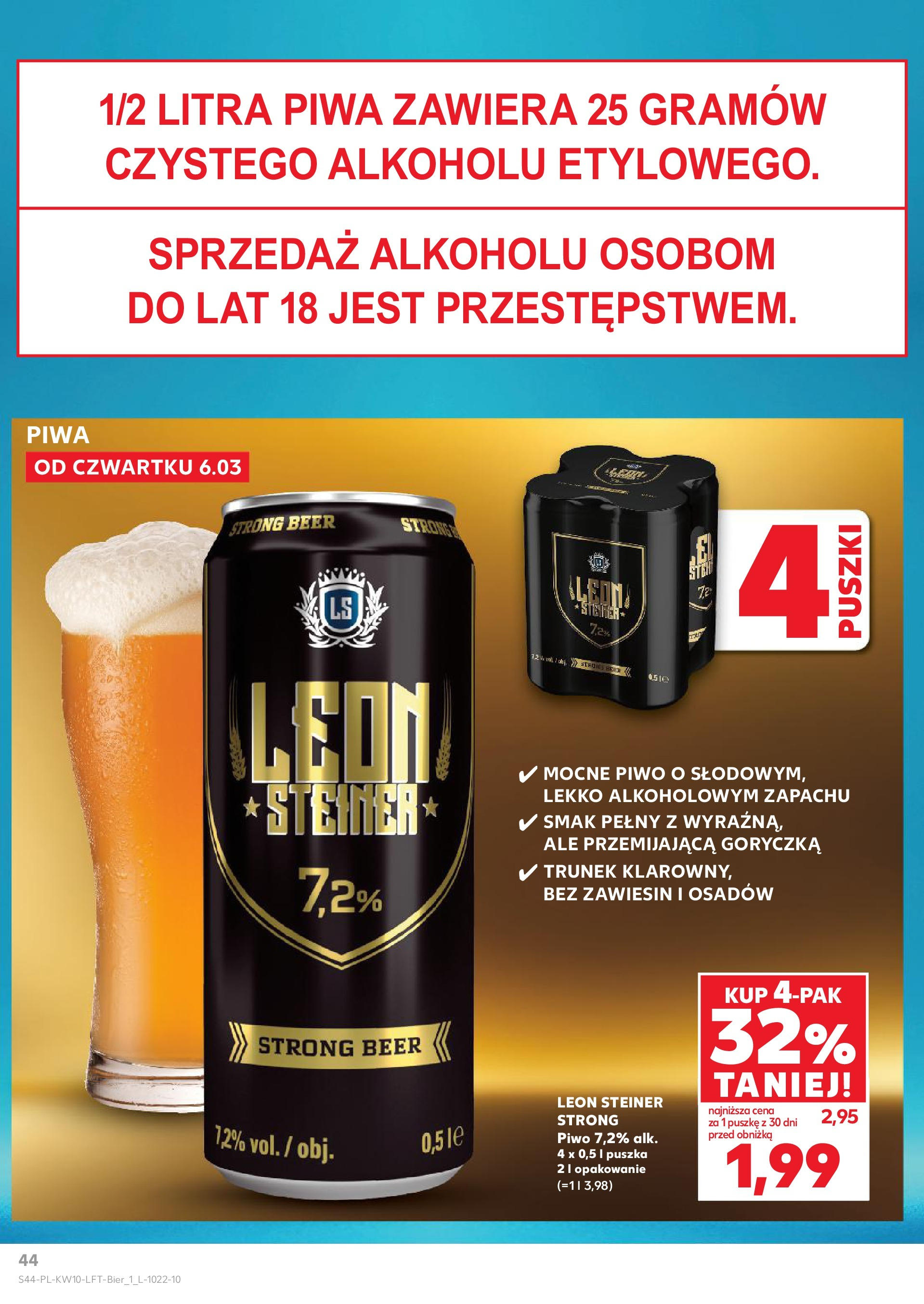 Kaufland gazetka od 06.03.2025 - od jutra PDF | Strona: 44 | Produkty: Karta, Kosmetyki, Podpaski, Prysznic